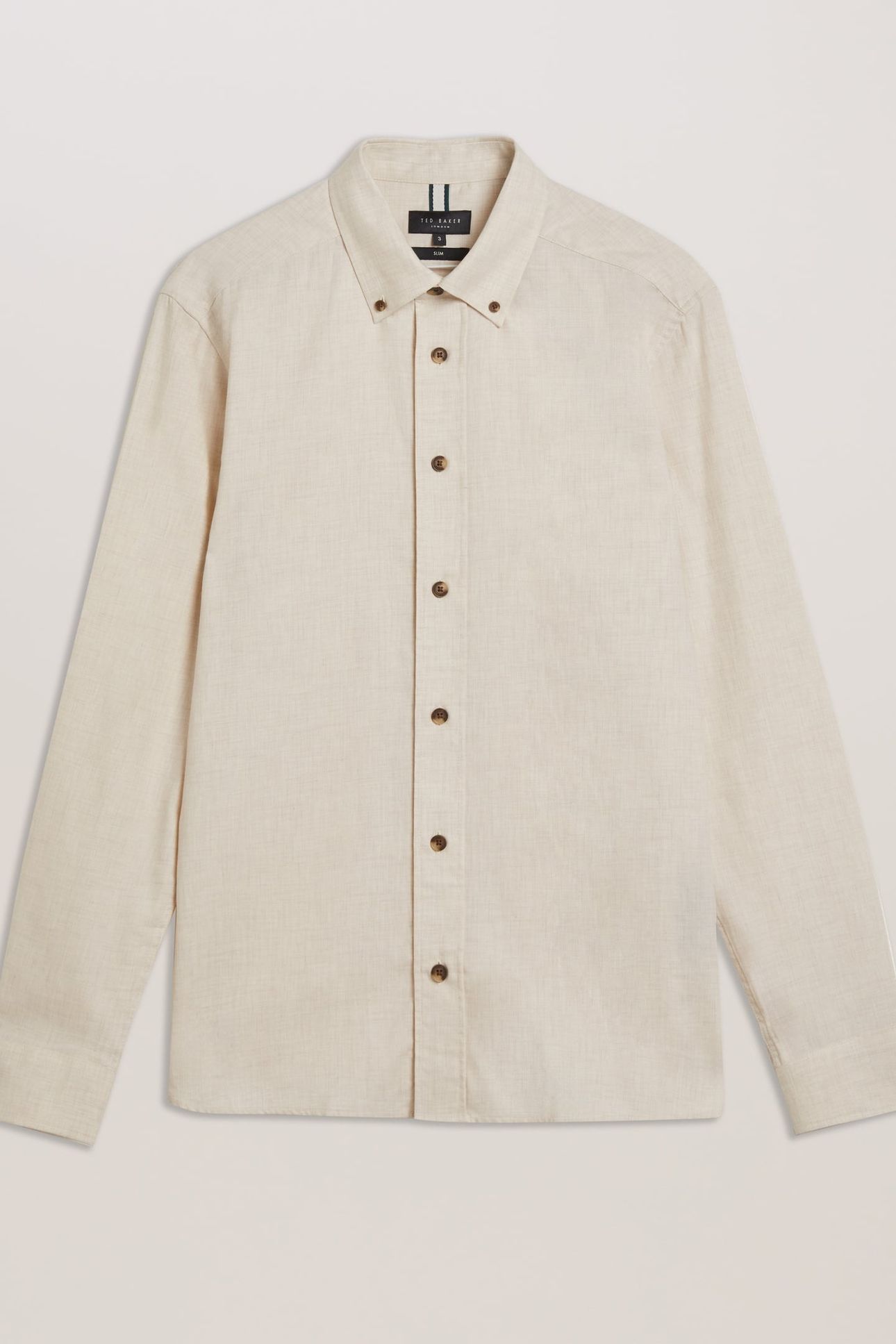 KILLYAN LS REGULAR BRUSHED COTTON SHIRT ECRU 4