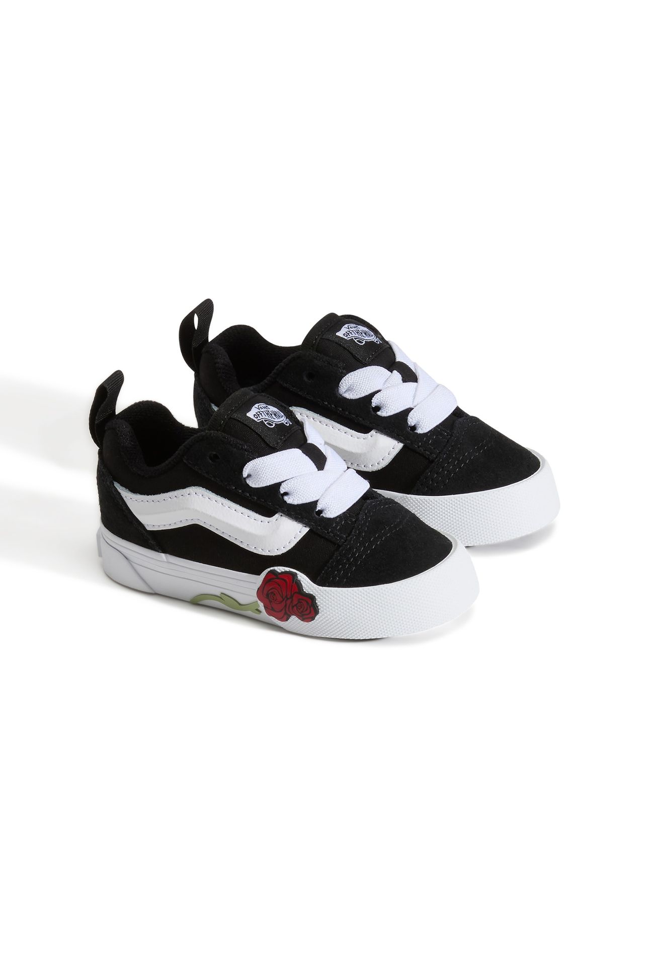 TODDLER KNU SKOOL ELASTIC LACE ROSE BLACK/WHITE 3