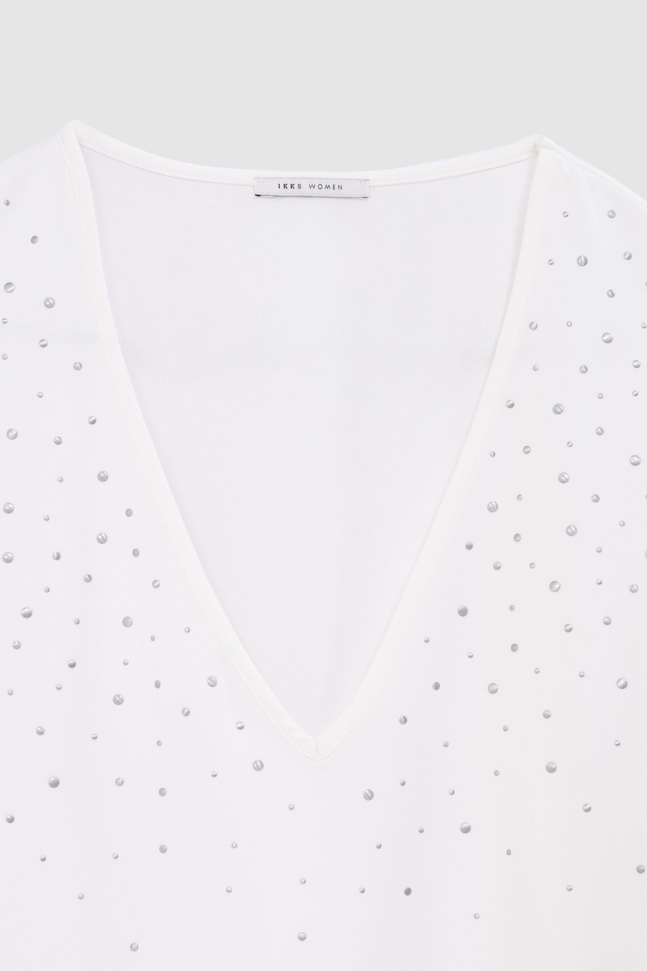 ECRU BLOUSE WITH STUD DECORATION 4