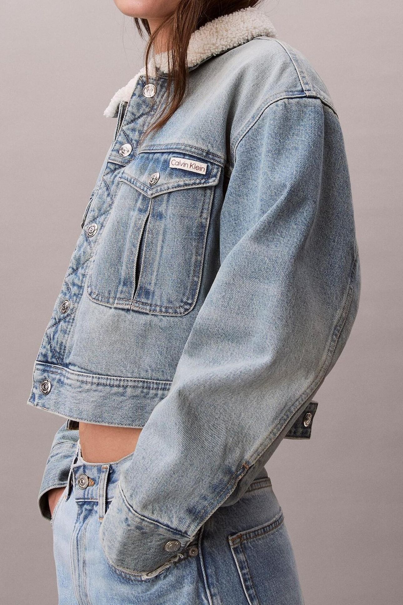 SHERPA WOOL DENIM JACKET BLUE NEWTON 3
