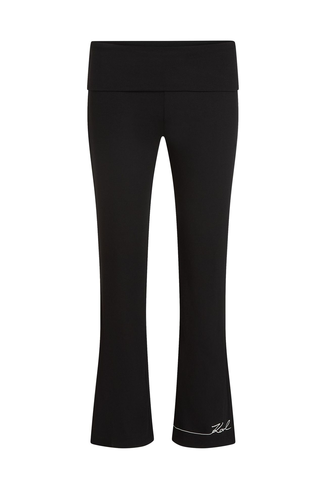 SIGNATURE LOUNGE FLARE PANTS BLACK 4
