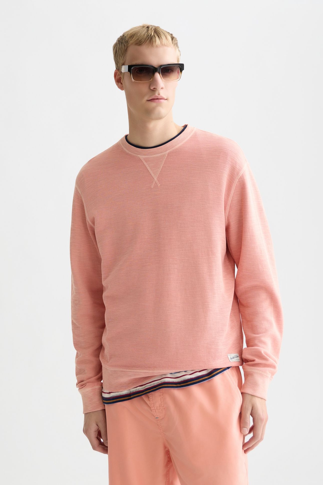 GARMENTDYED REGULARFIT SWEATSHIRT BRIGHT RED 1