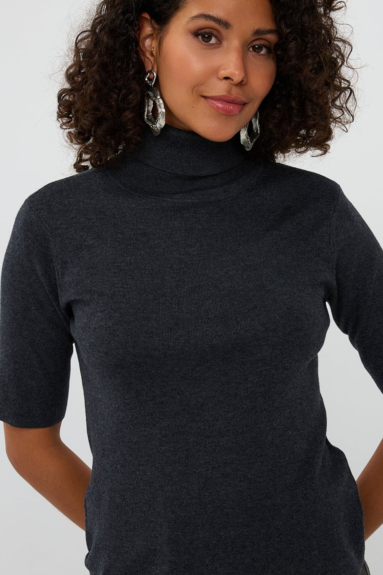 SWEATER RIB COL ANTHRACITE 3