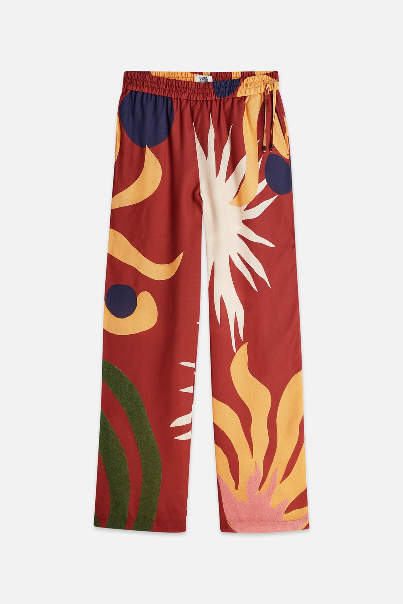 GIA - ALL OVER PRINTED PULL ON PANTS DESERT HAWAIIAN BURNT H 5