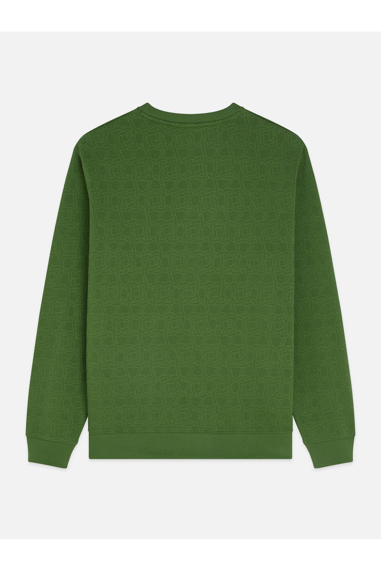 JACQUARD REGULARFIT SWEATSHIRT DARK GREEN 2