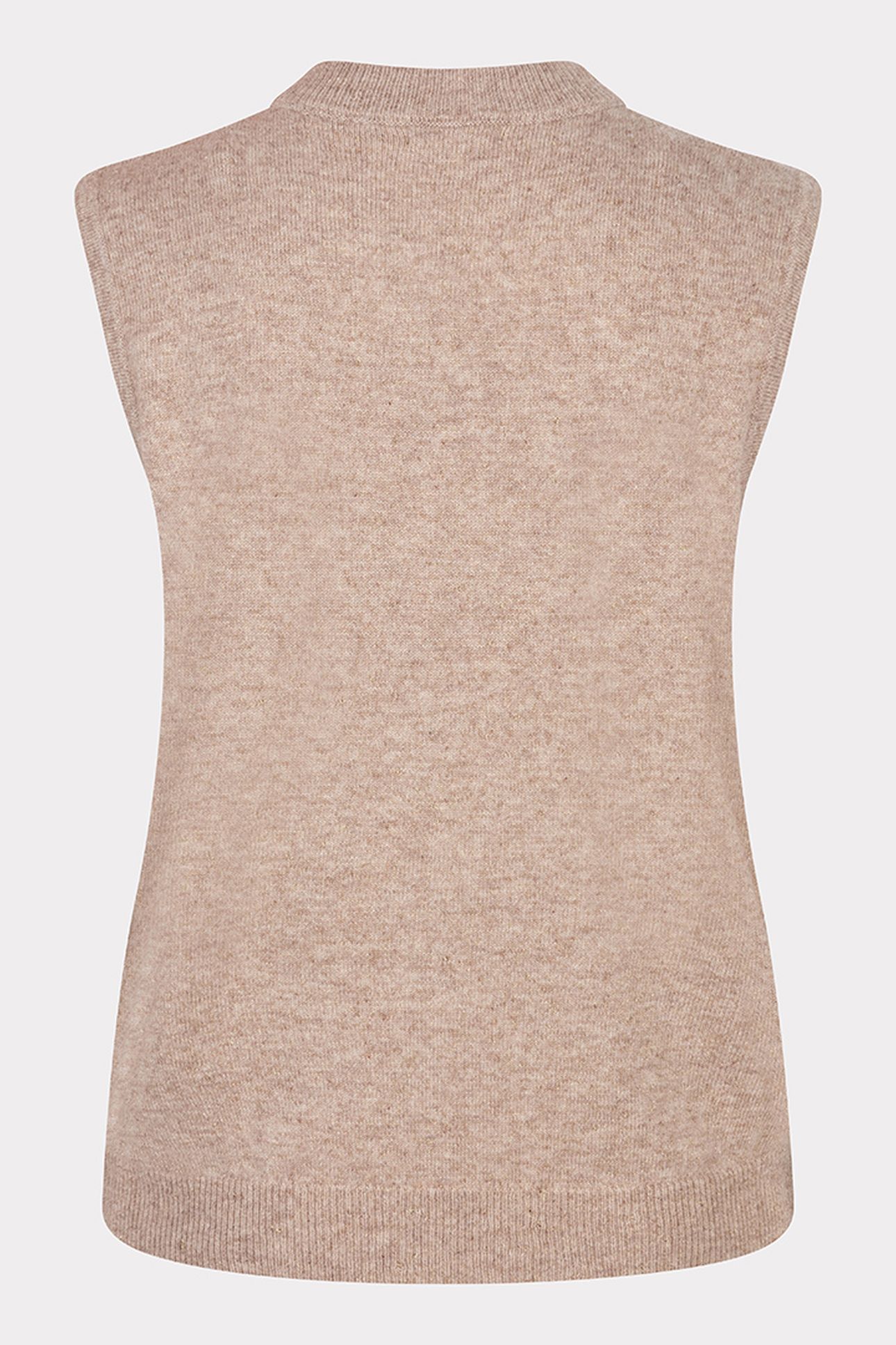 SWEATER COL SLV/LSS WOOL TAUPE 5