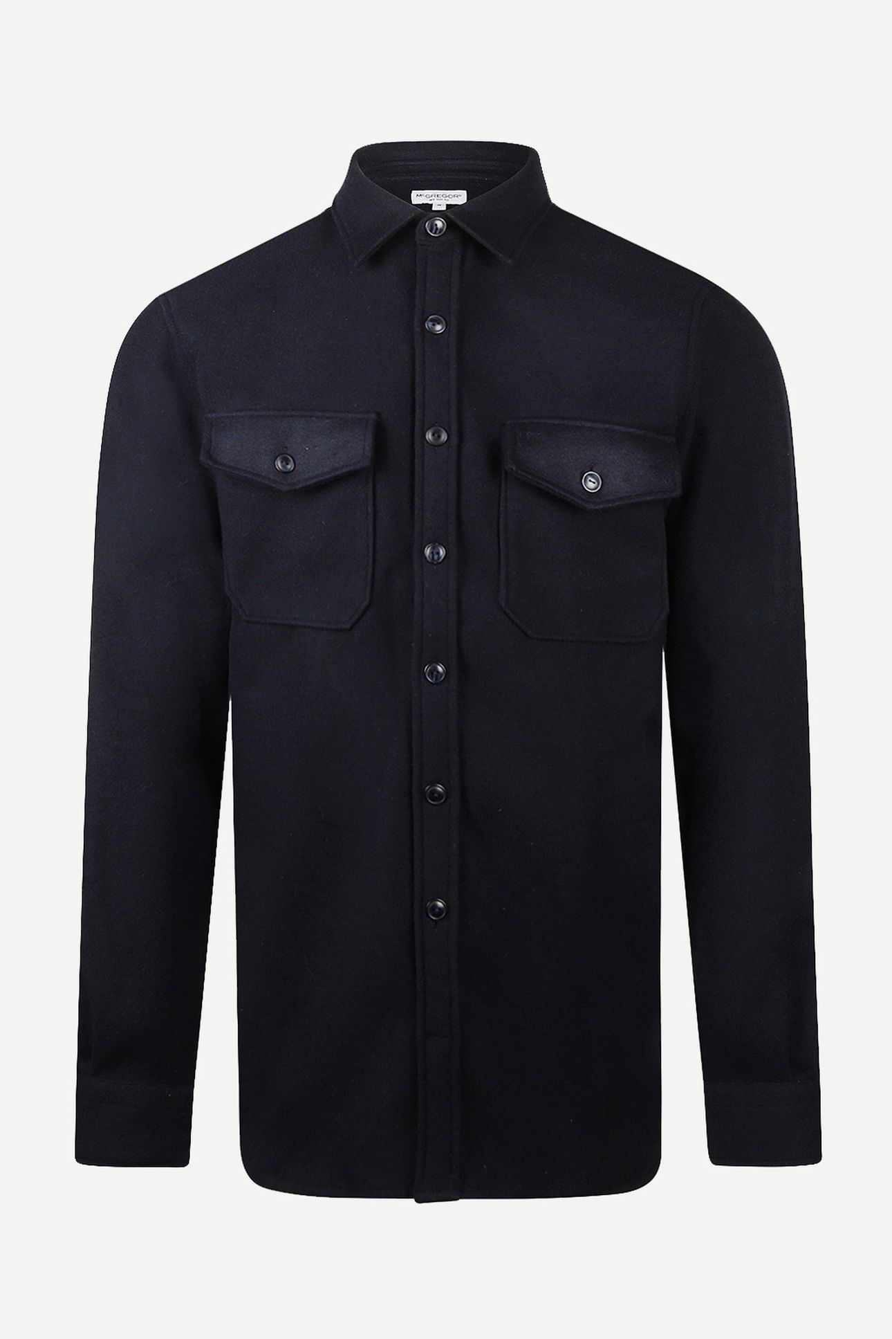 WOOL LOOK OVERSHIRT NAVY 2