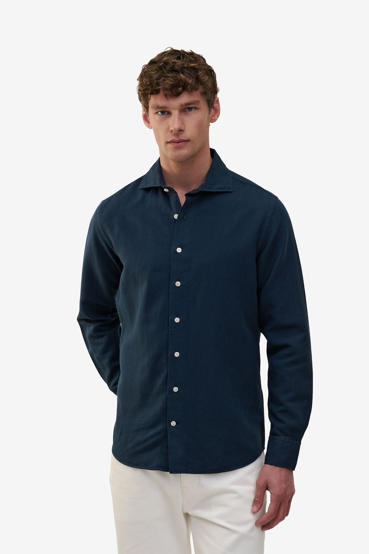 SPECIALIST COTTON LINEN NAVY 1
