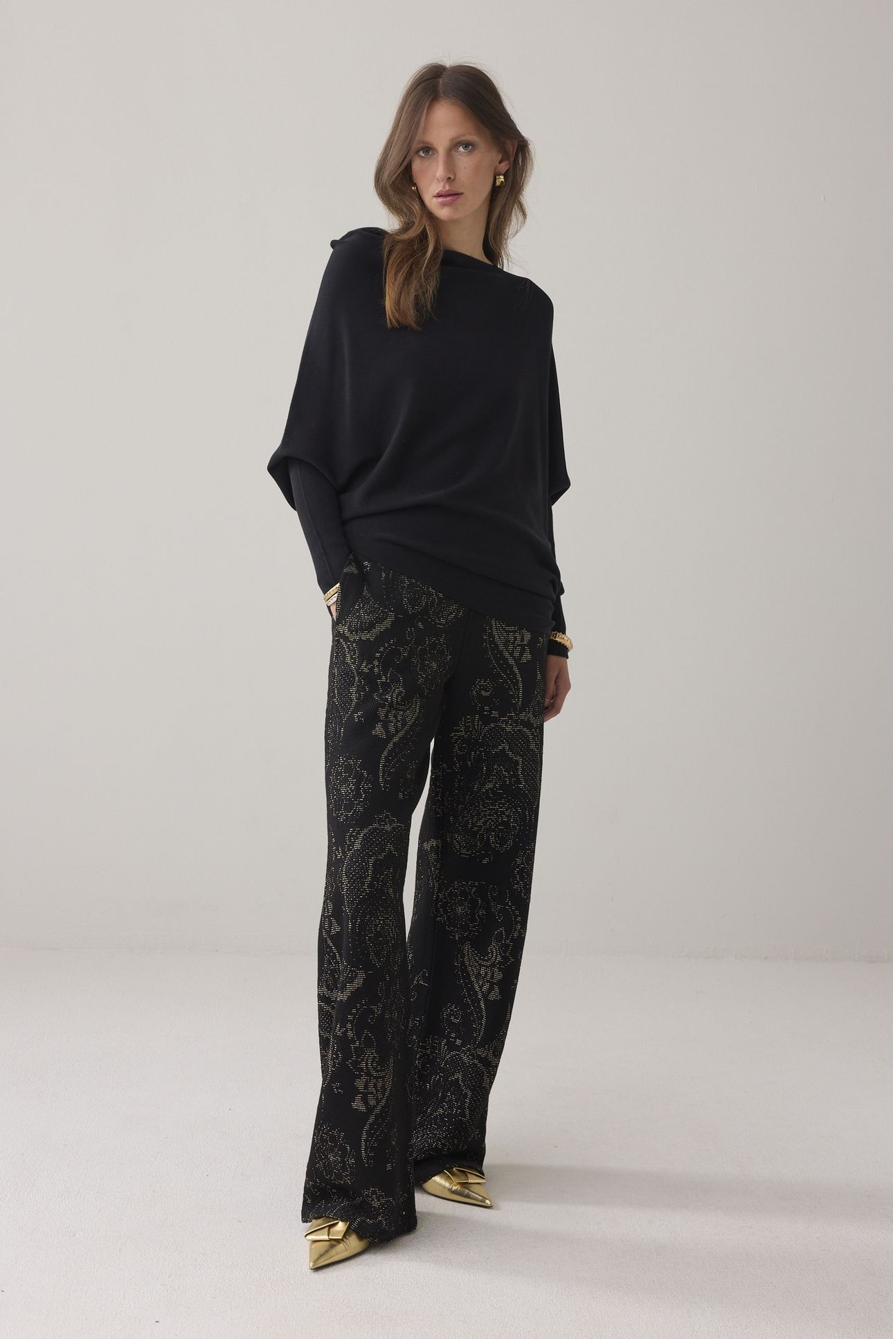 SWEATER VISCOSE BLEND KNIT BLACKS 3