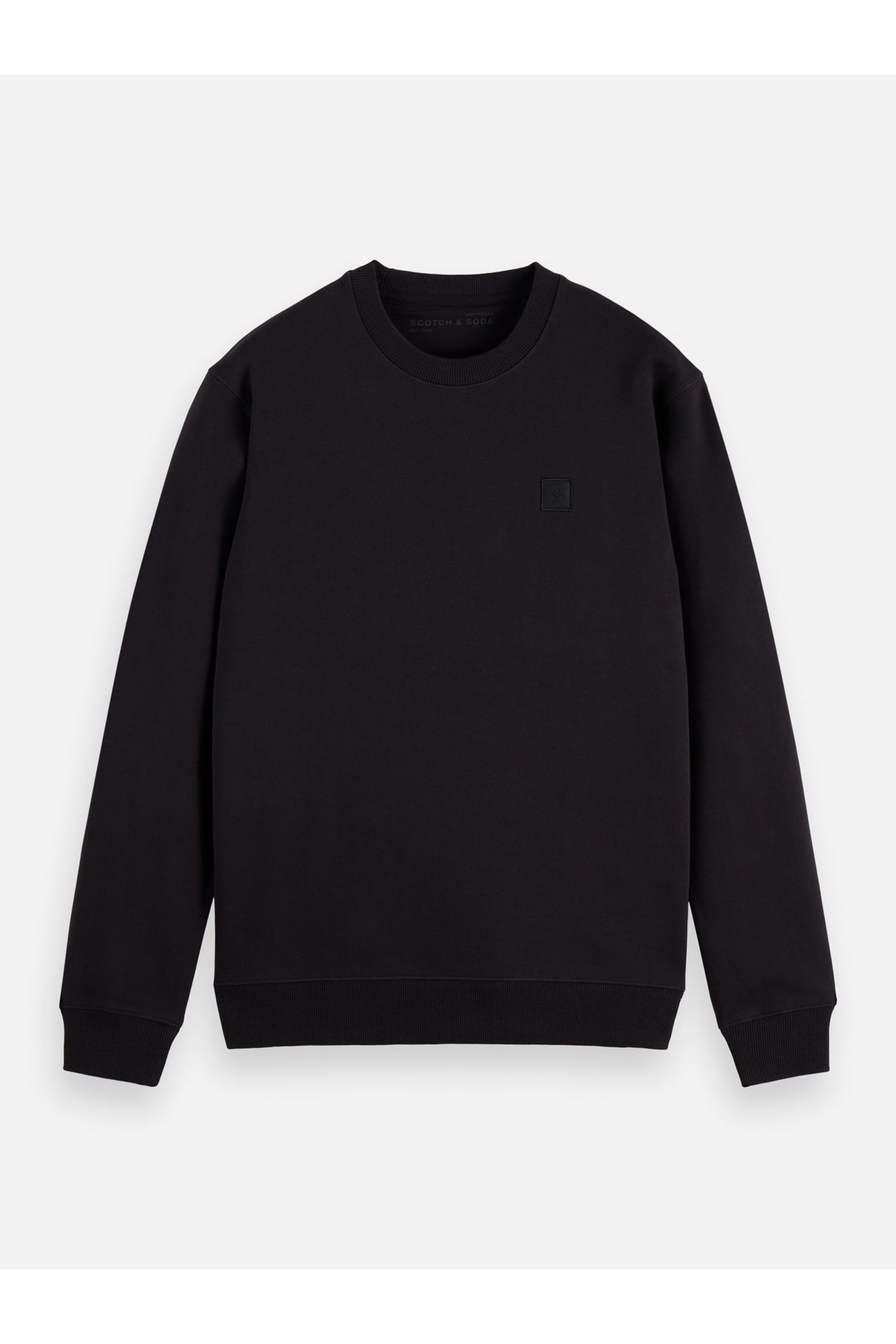 LOGO BADGE REGULAR-FIT SWEATSHIRT BLACK 4
