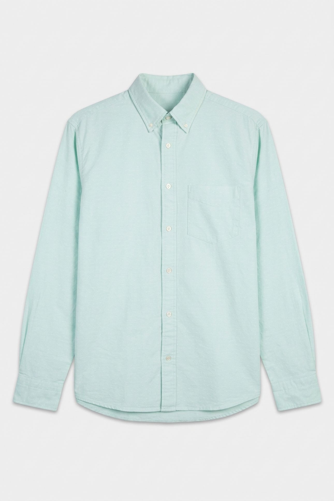 REG CLASSIC OXFORD DOBBY SHIRT TURQUOISE 3