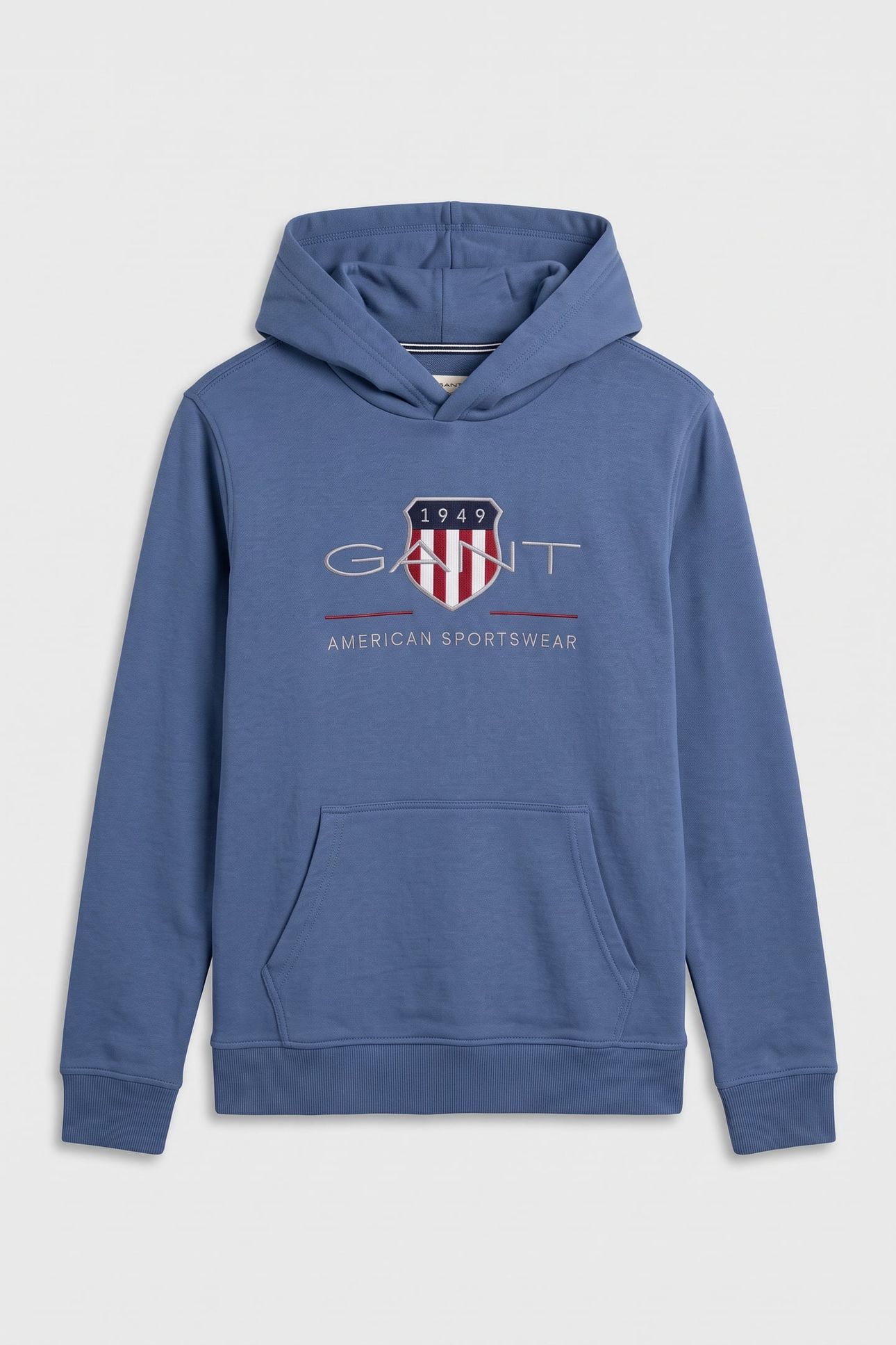 TEEN UNISEX ARCHIVE SHIELD HOODIE VINTAGE BLUE 1