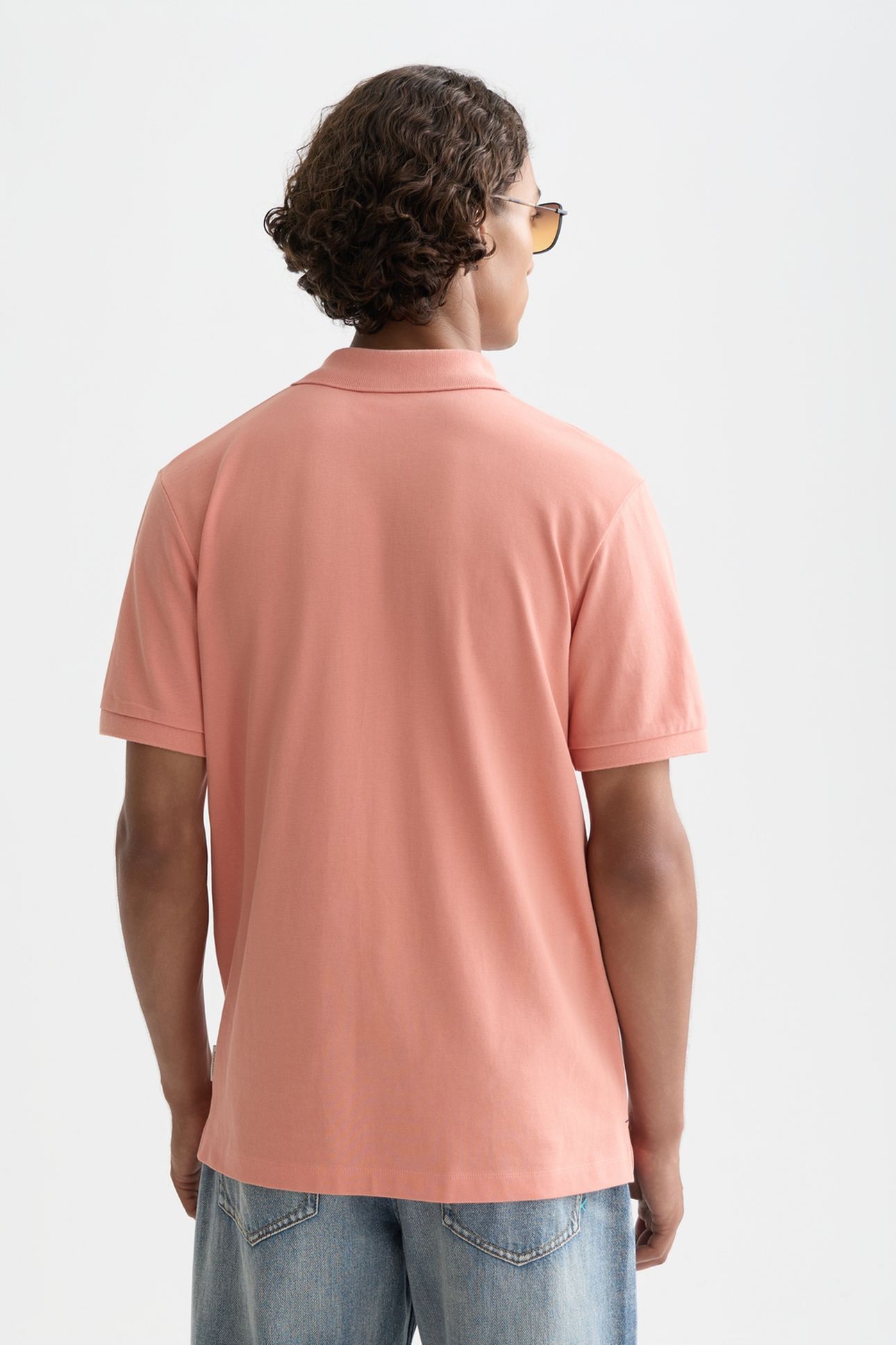 SEASONAL CORE PIQUE CHEST LOGO POLO DARK PINK 2