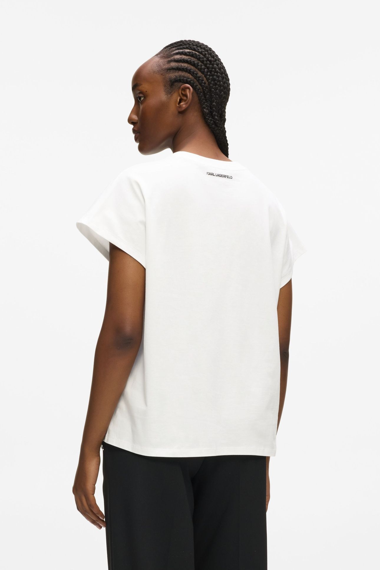 RSG GLITTER RELAXED T-SHIRT WHITE 2