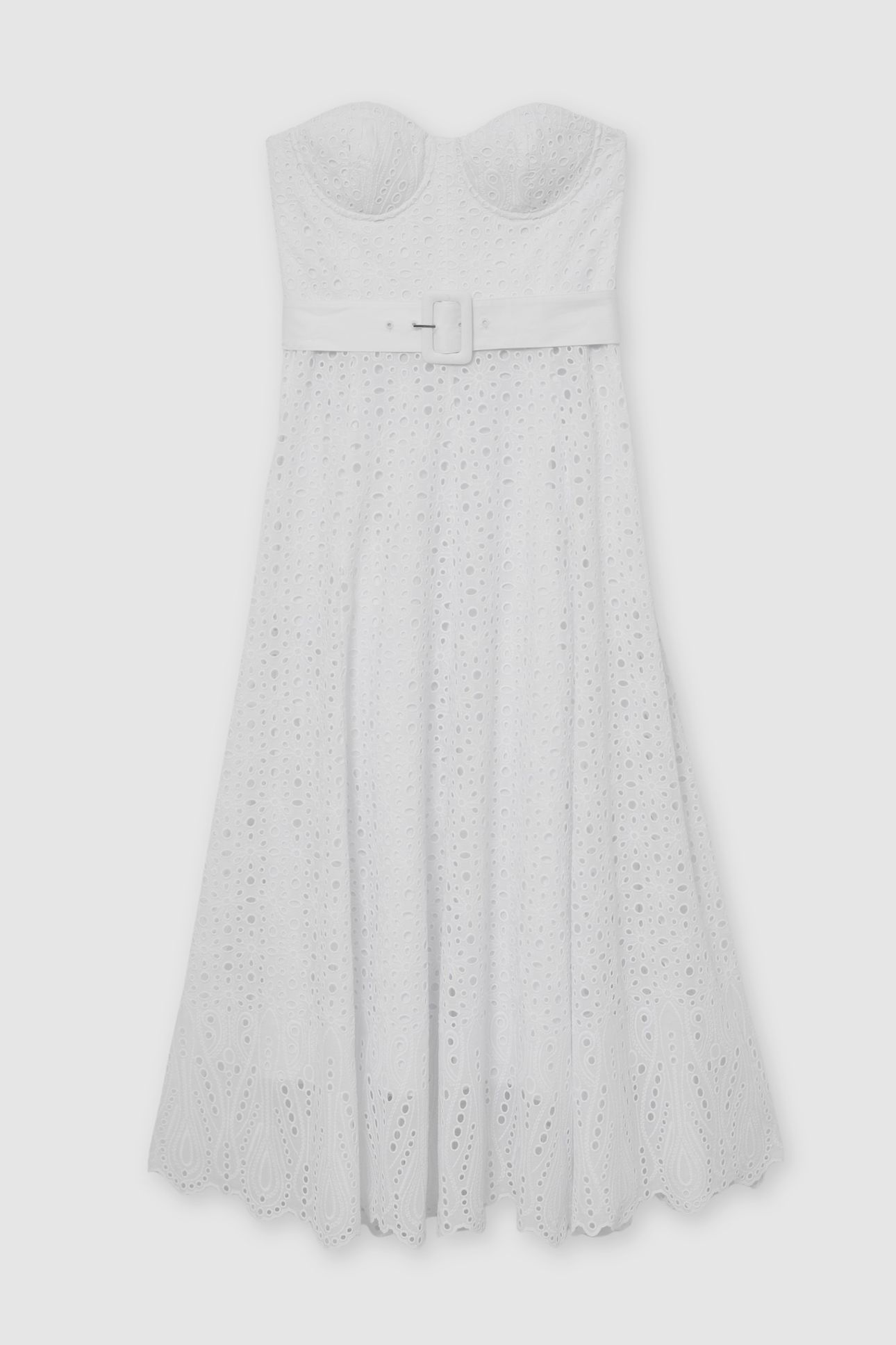 LACE BUSTIER DRESS WHITE 4