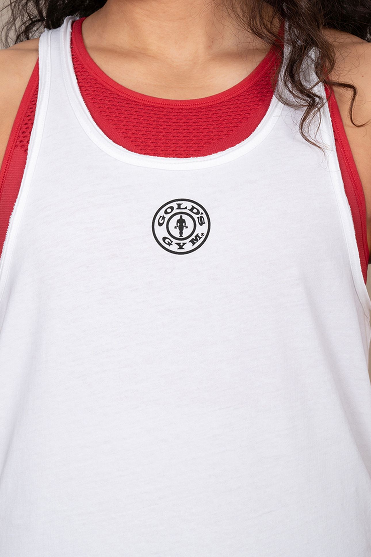 LADIES CLASSIC TANK WEIGHT PLATE WHITE 5