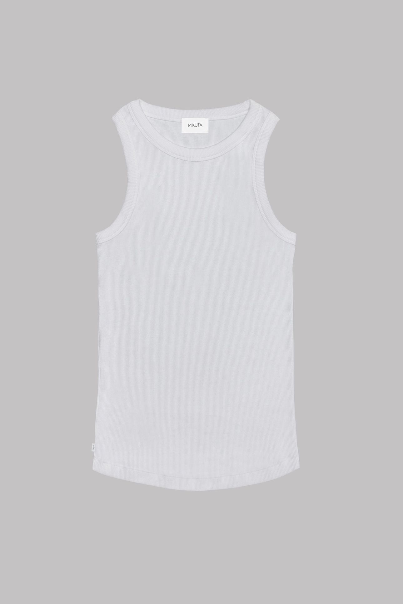 THE WHITE RIBBED STANDARD TANK TOP 3
