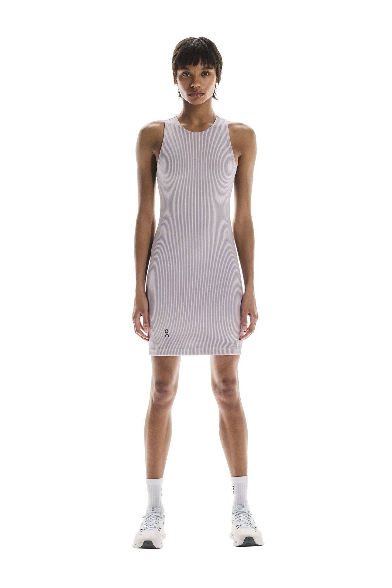 ALL-DAY RIBBED DRESS 1 ORCHID | LILAC 1
