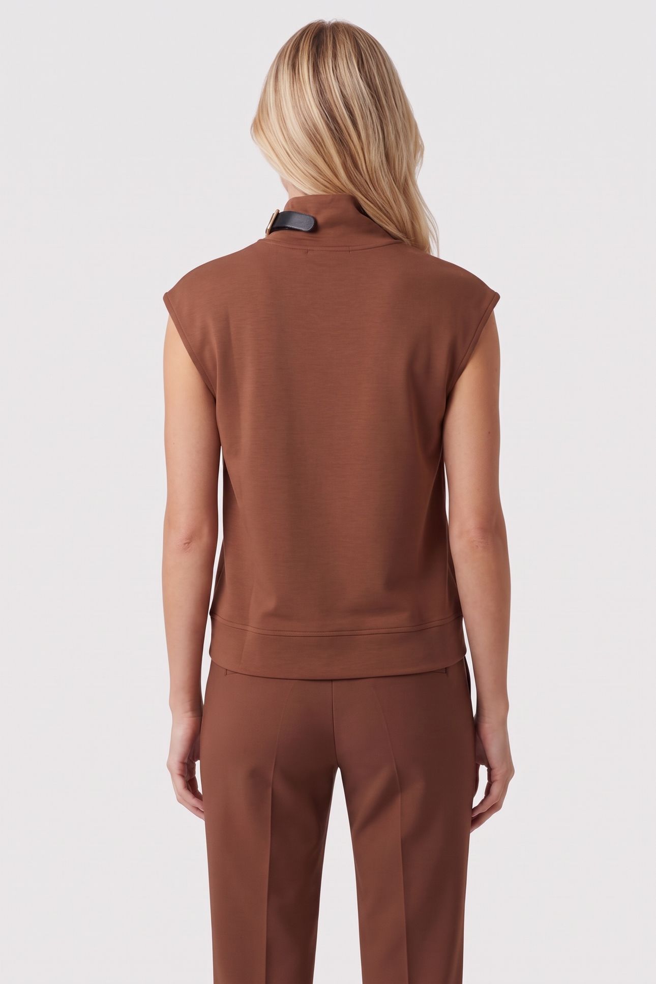 BELT DETAIL FANCY SWEATSHIRT FRIAR BROWN 2