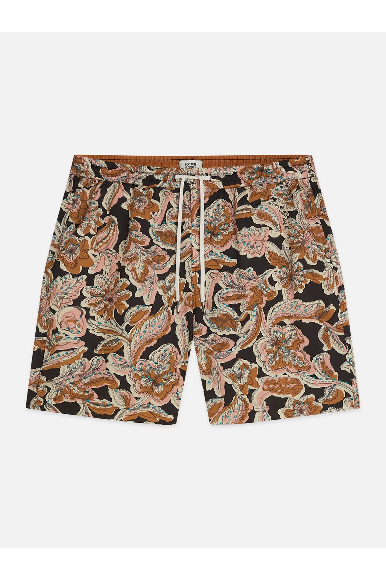 PRINTED MIDLENGTH SWIM SHORTS BLACK 4