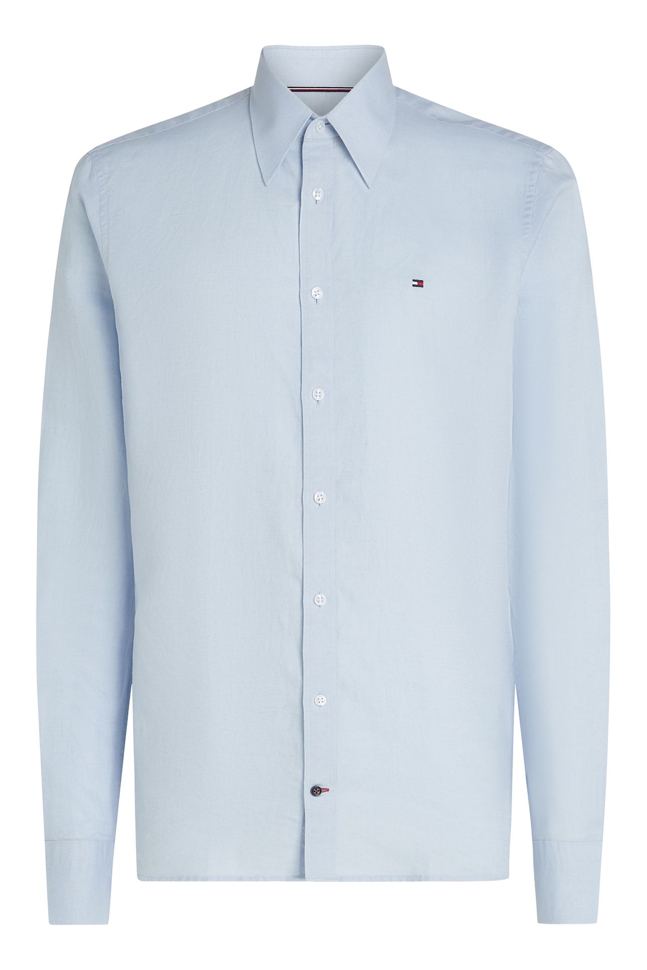 CL W-CO LINEN SLD SHIRT BREEZY BLUE 4