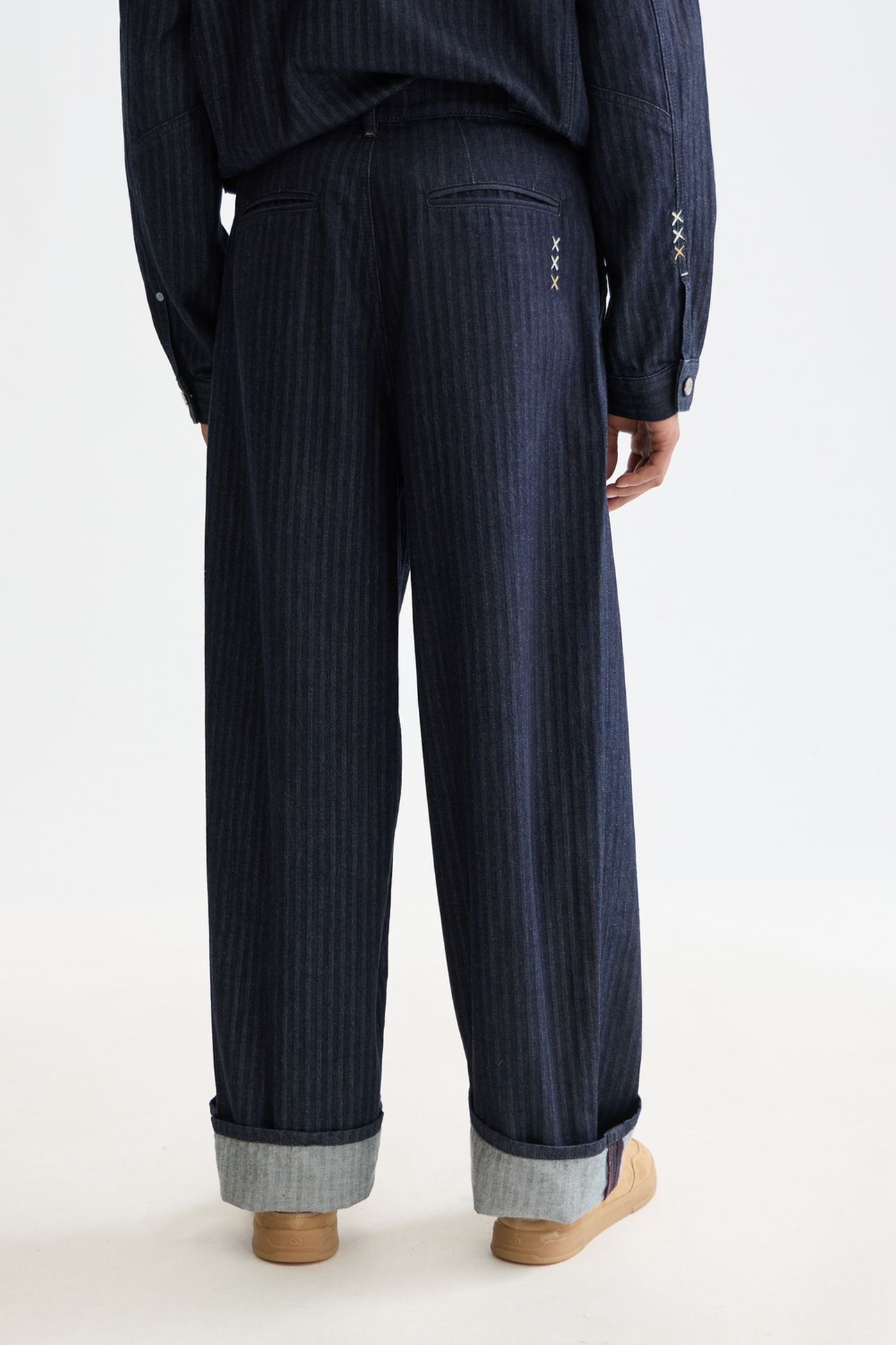 SEASONAL LOOSE FIT DENIM CHINO NAVY 2