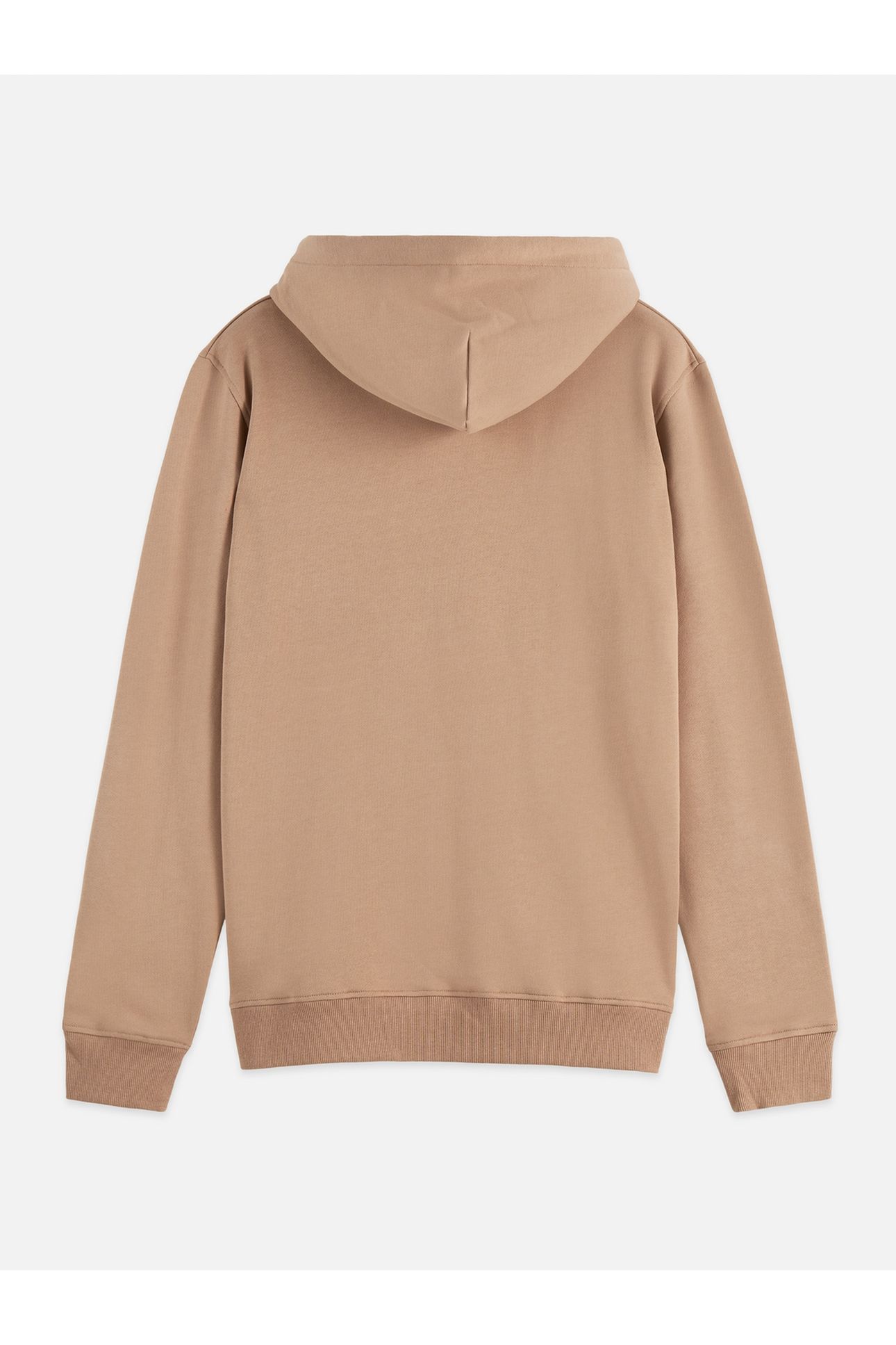 SEASONAL CORE LOGO BADGE REGULAR-FIT HOODIE LT PASTEL BROWN 2