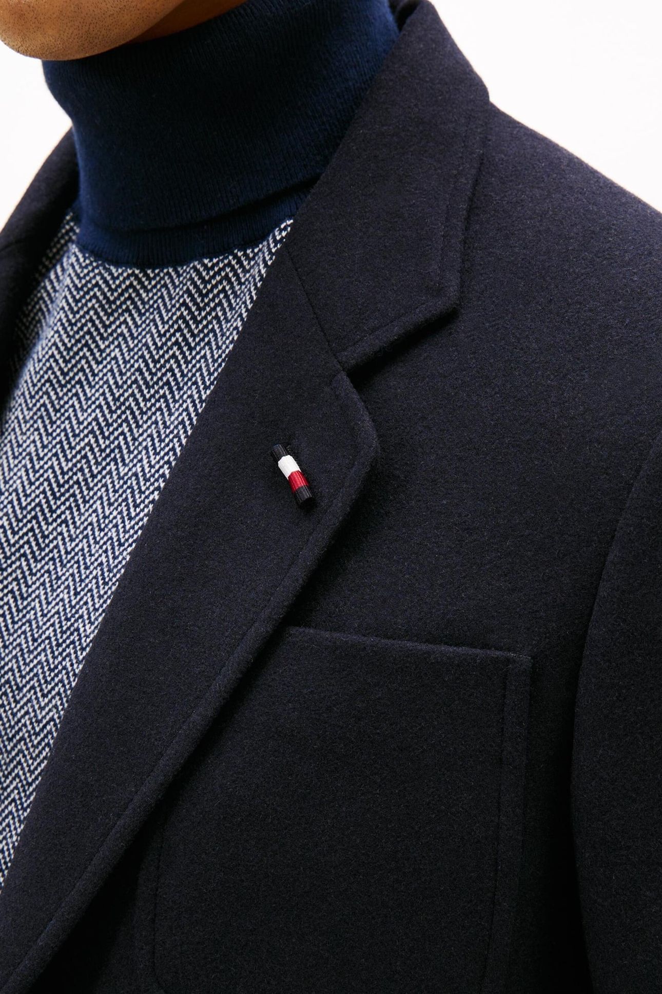SOFT TECH WOOL FLANEL BLAZER BLUE 6