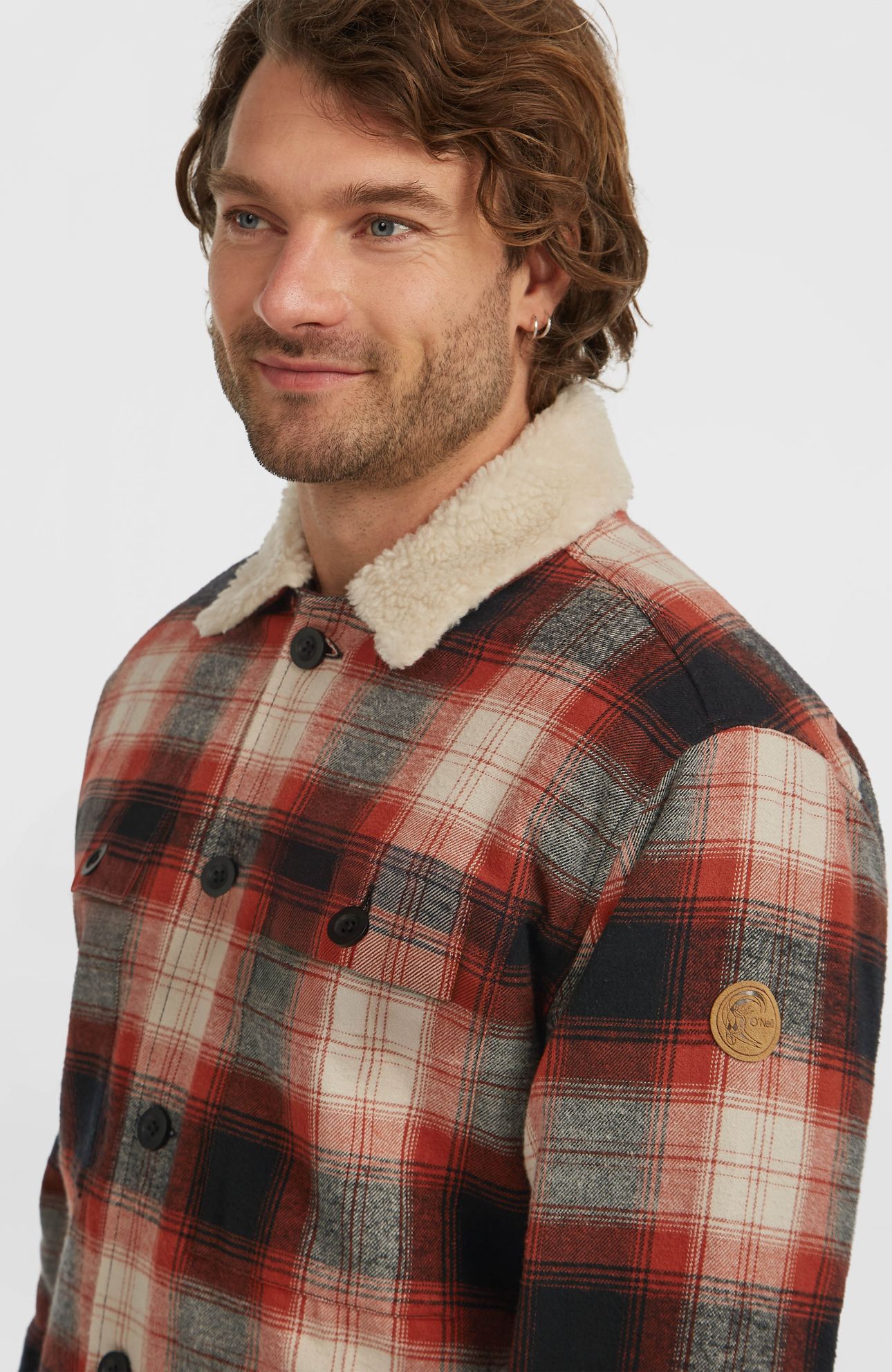 O'RIGINALS FLEECE LINED JACKET BONFIRE CHECK 8