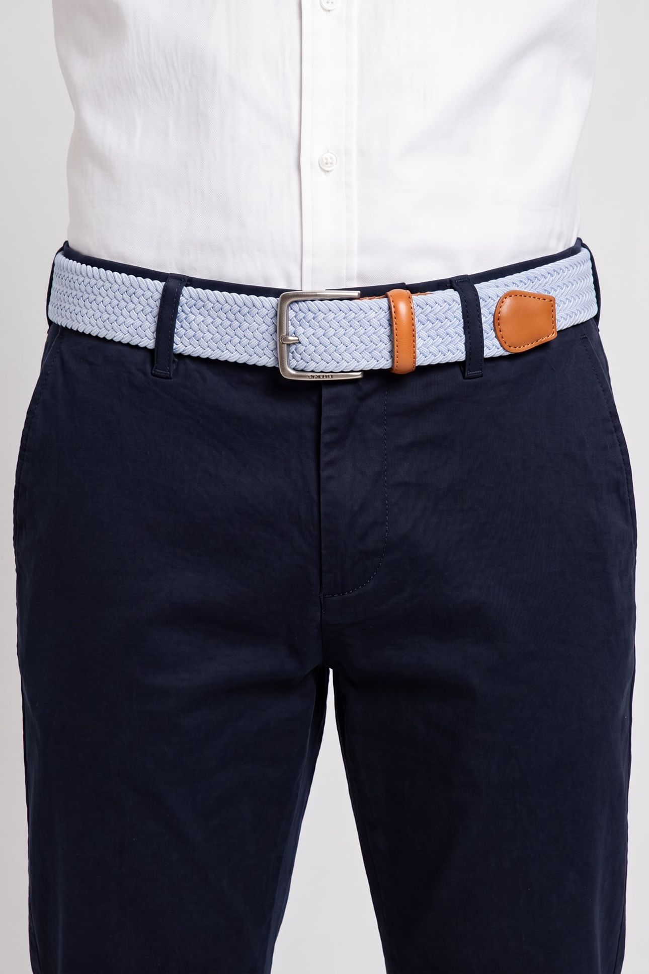 BRAIDED ELASTIC BELT MUTED BLUE 3