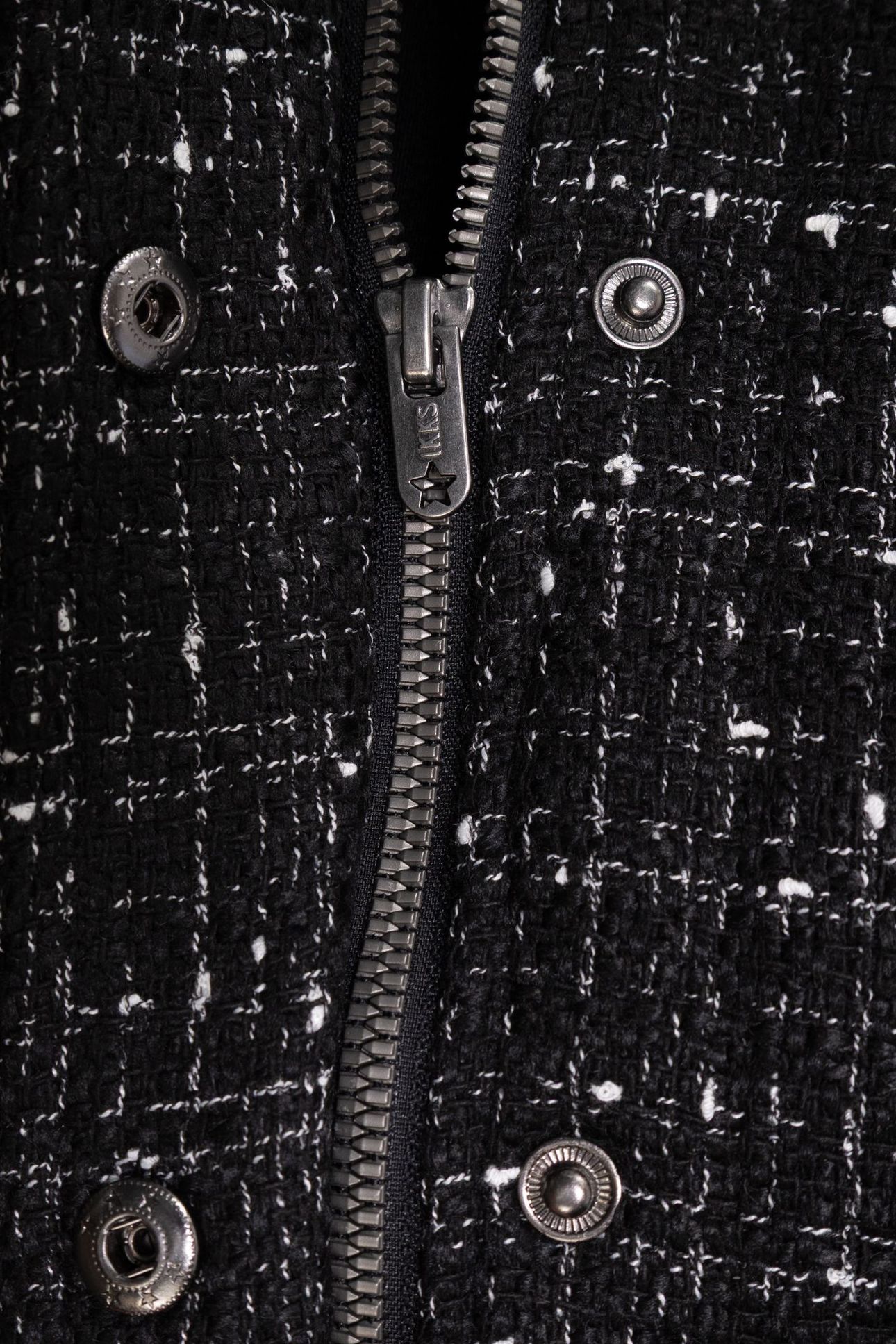GIRLS’ BLACK TWEED-LOOK JACKET 4