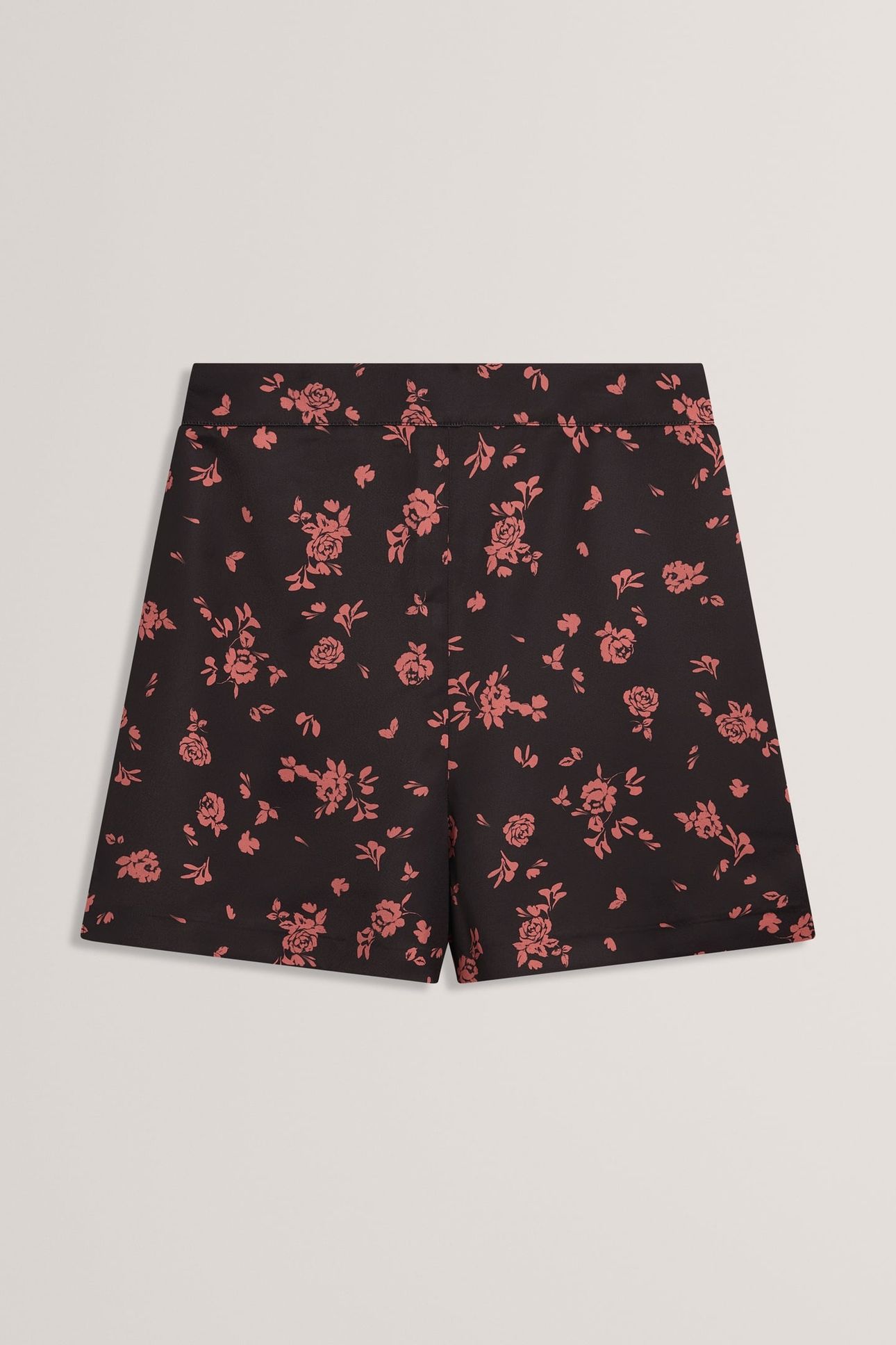 PRINTED SATIN SHORT BLACK 2