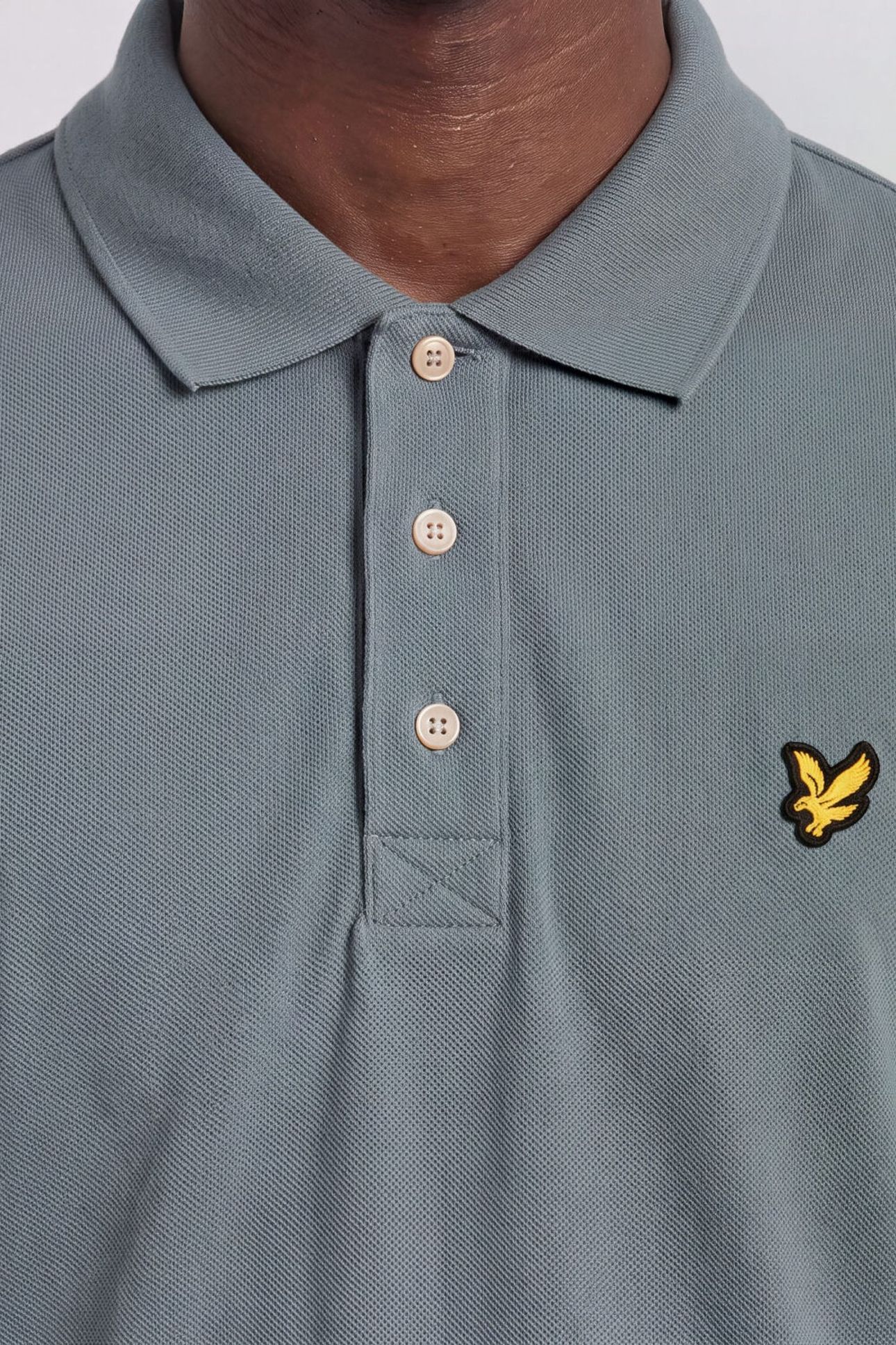 PLAIN POLO SHIRT SILVER PINE 5
