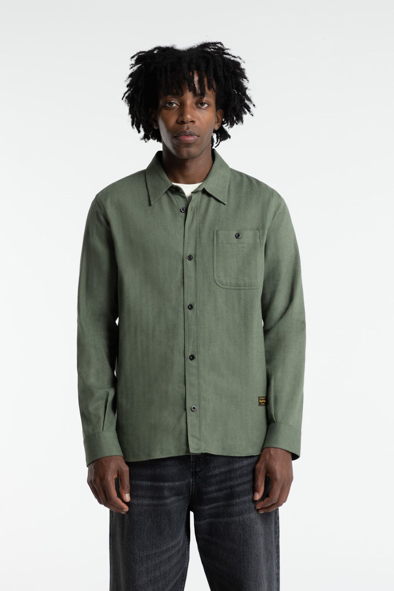 JUNTOKU SHIRT LONGSLEEVE MULLED BASIL 1