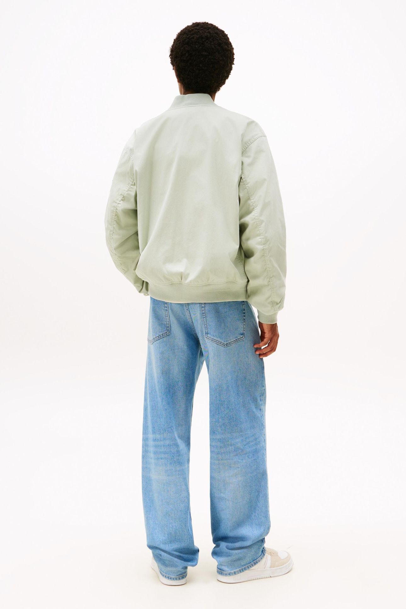 TJM COTTON BOMBER JACKET MISTY SAGE 3