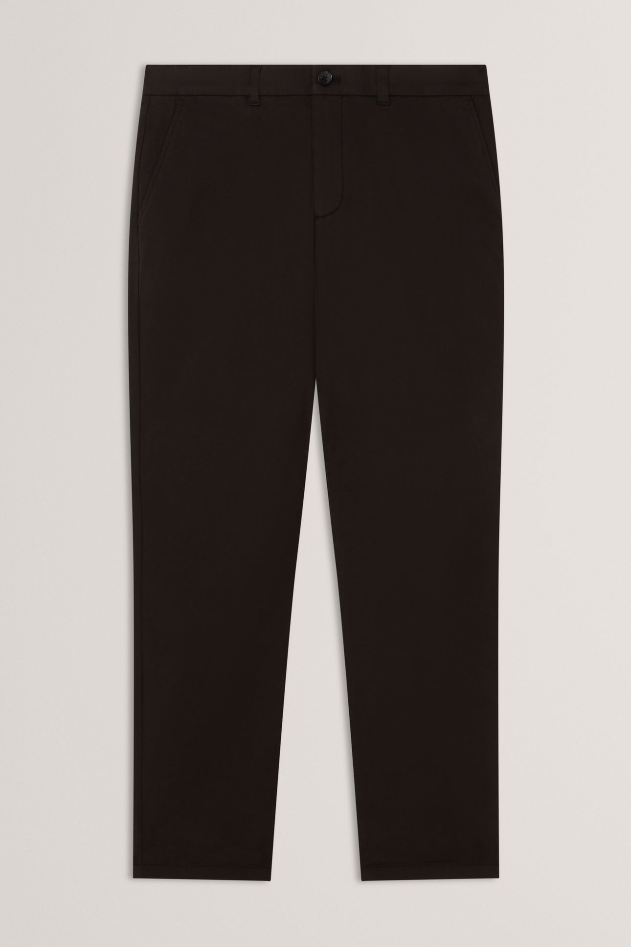 SLIM COTTON STRETCH CHINO TROUSER BLACK 3