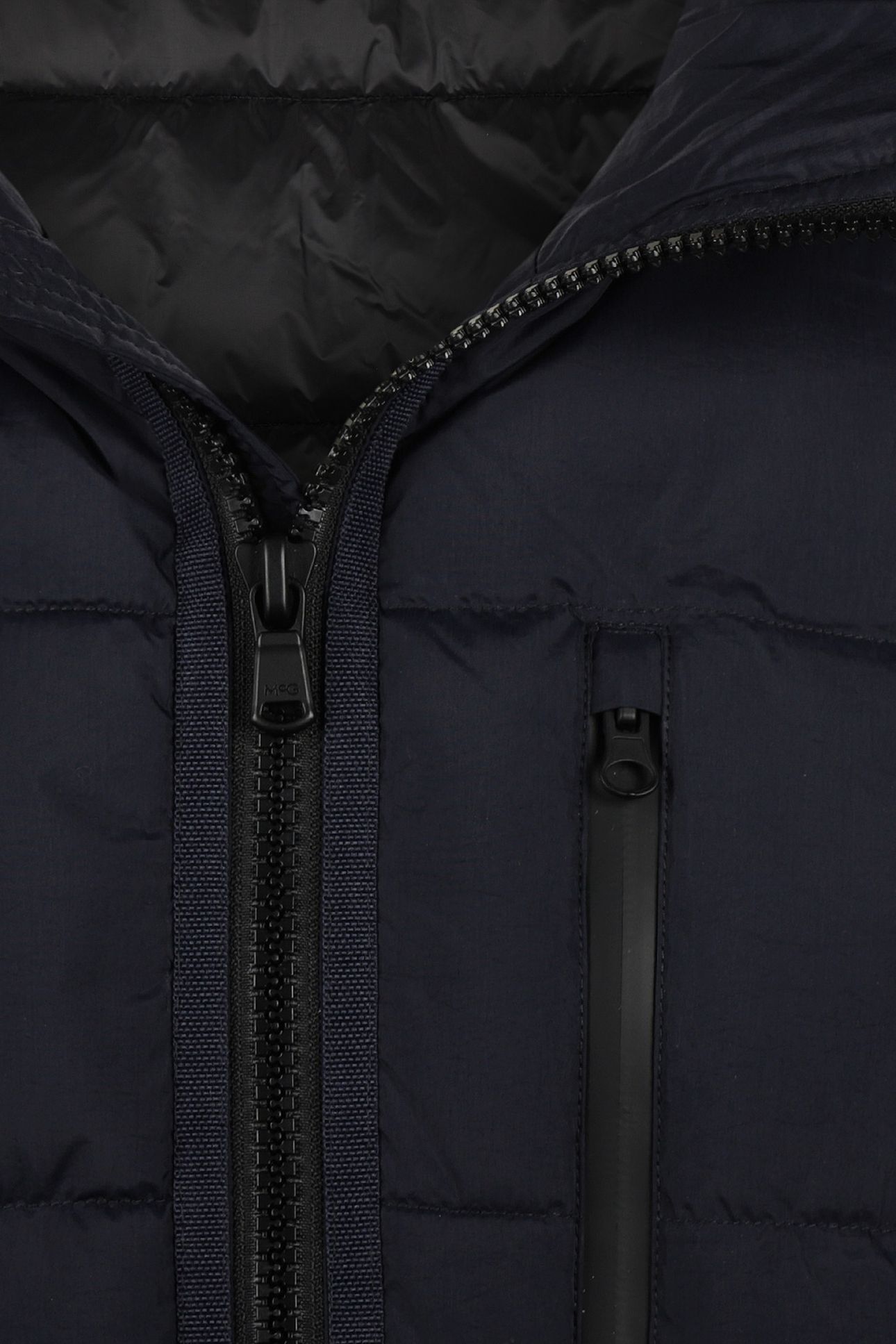 HOODED BOMBER JACKET NAVY 8