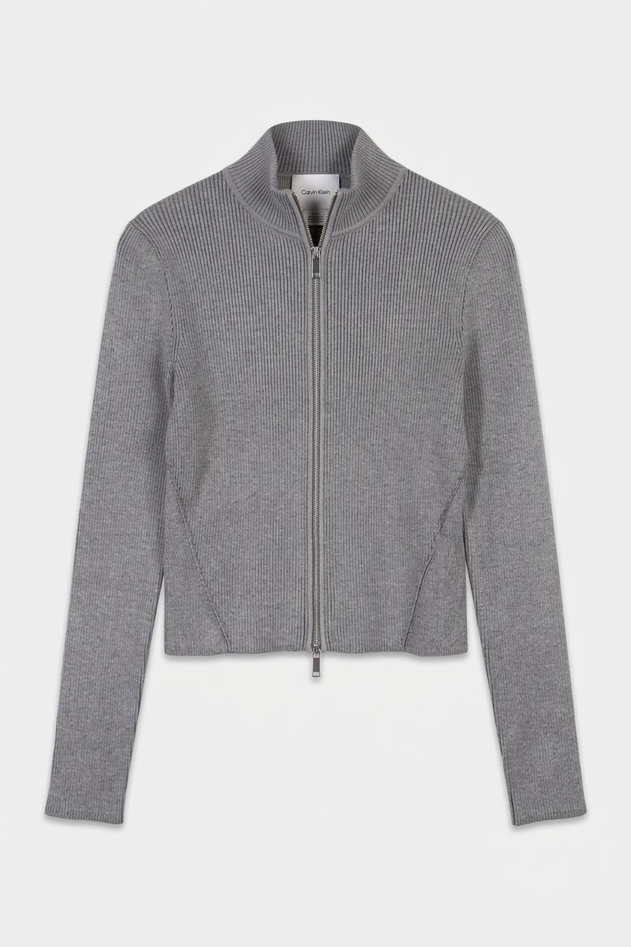SNOWY PLAITED LONG SLEEVE GREY HEATHER 3