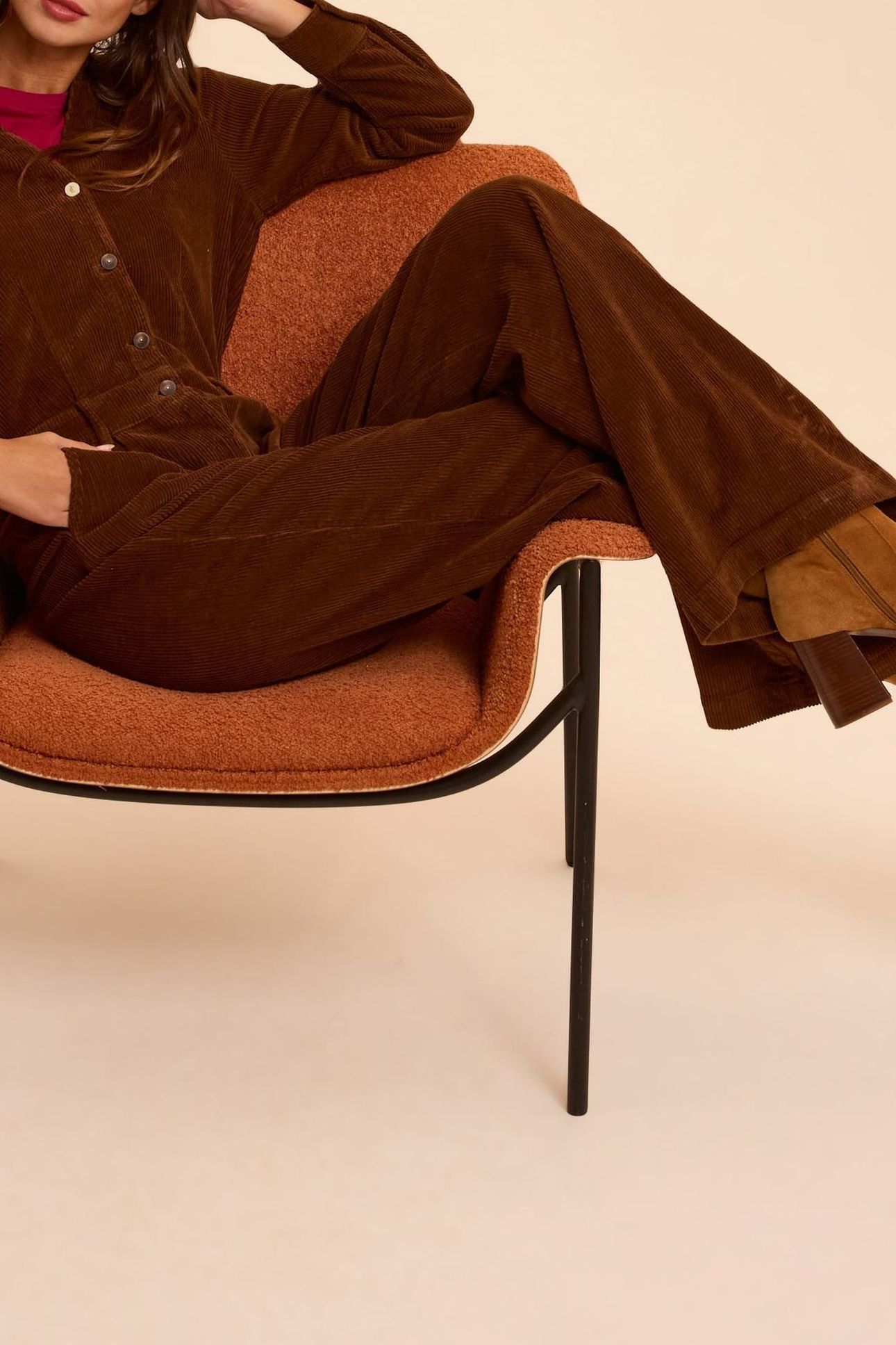 CAMEL CORDUROY JUMPSUIT 5