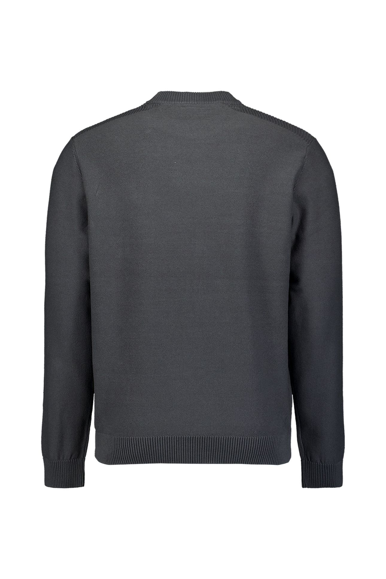 PULLOVER CREWNECK SHOULDER DETAIL DARK STEEL 5