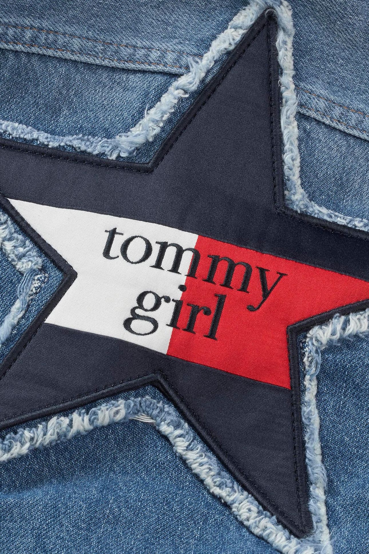TOMMY GIRL OVERSIZED JACKET INDIGO WASH 8