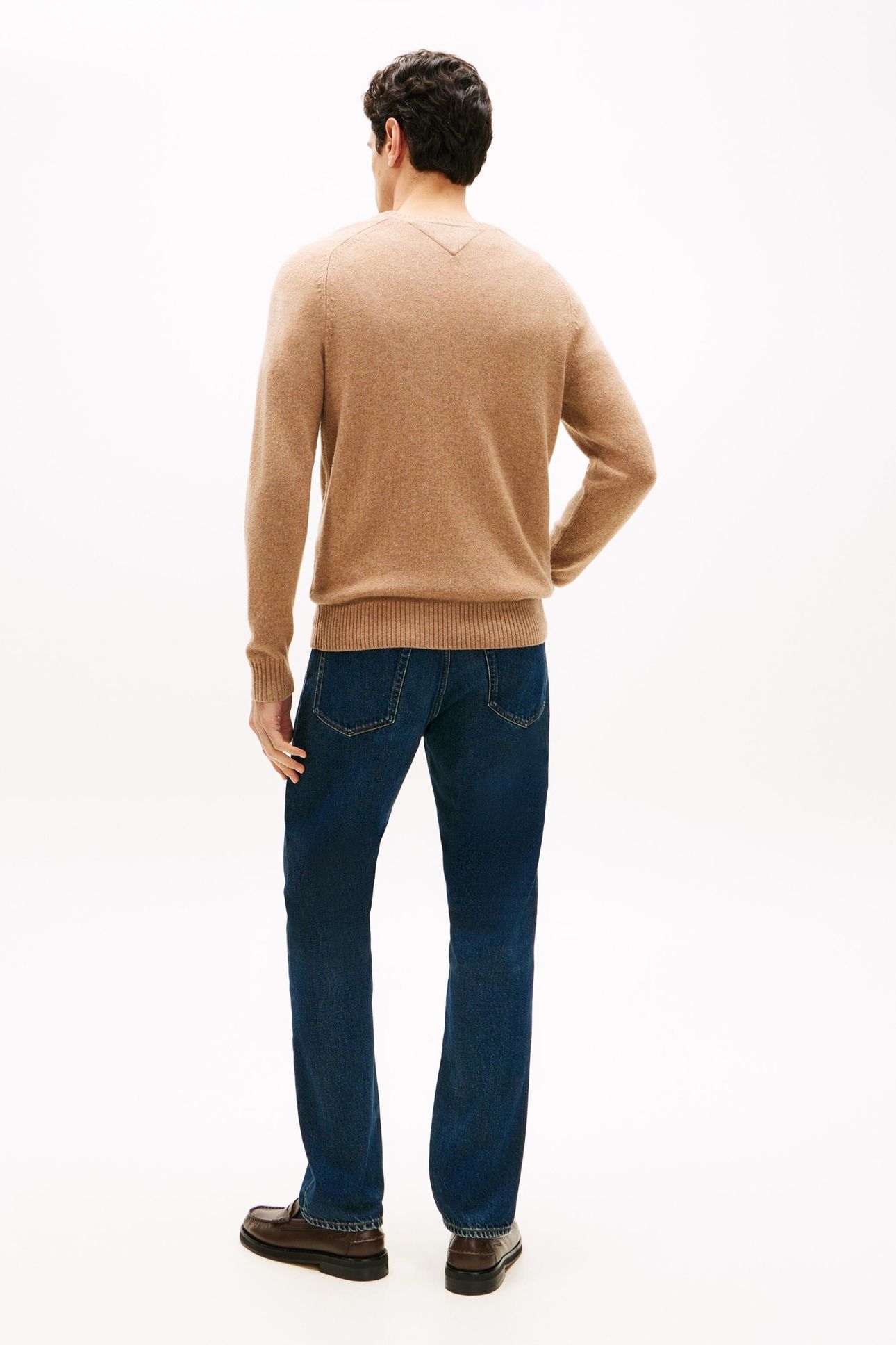 LAMBSWOOL CREW NECK SAFARI CANVAS HEATHER 5