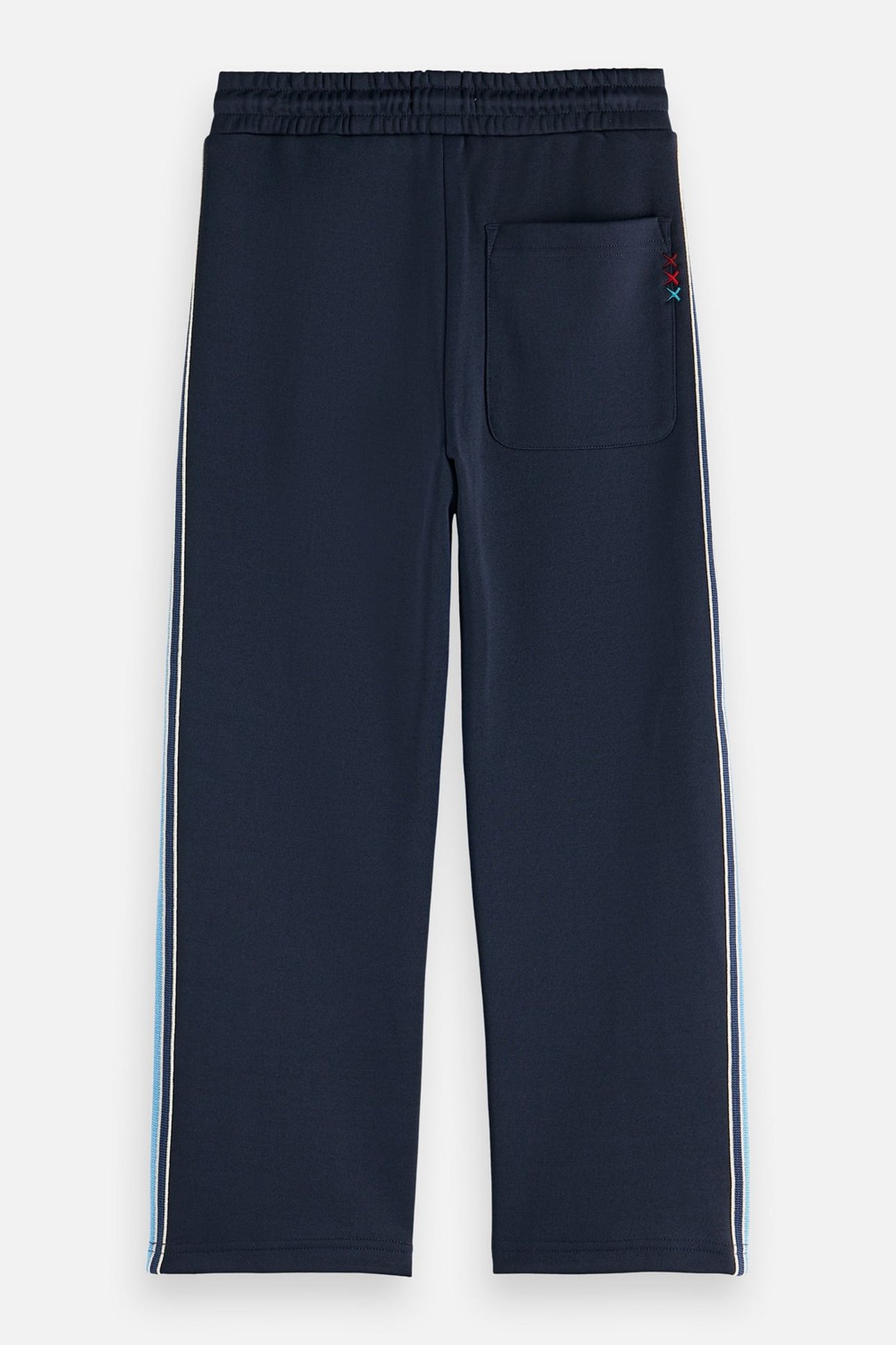 BOYS INTERLOCK STRAIGHTFIT TRACK PANTS NAVY 2