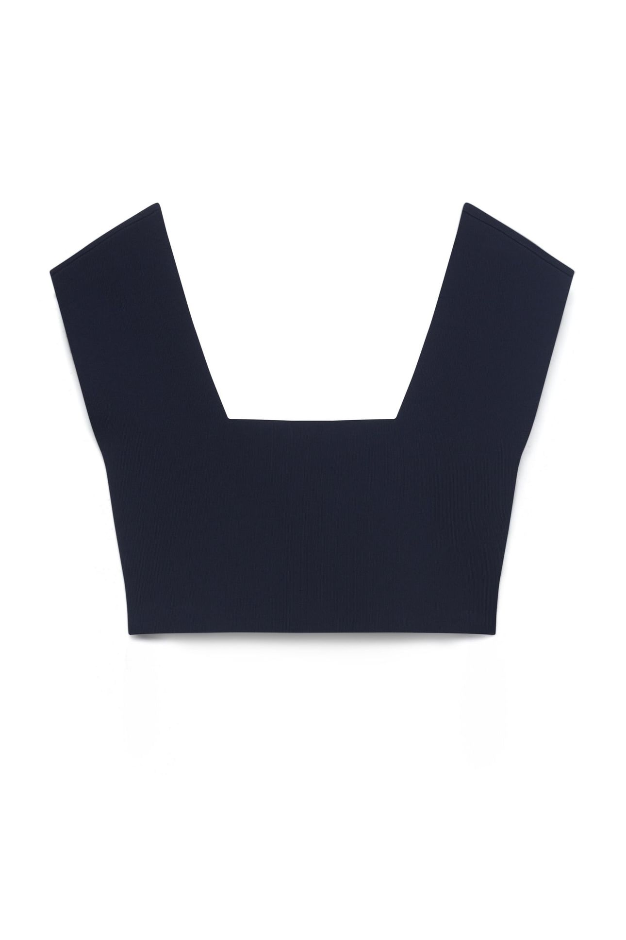 BRENHA CROPPED KNITTED VEST TOP BLUE 3