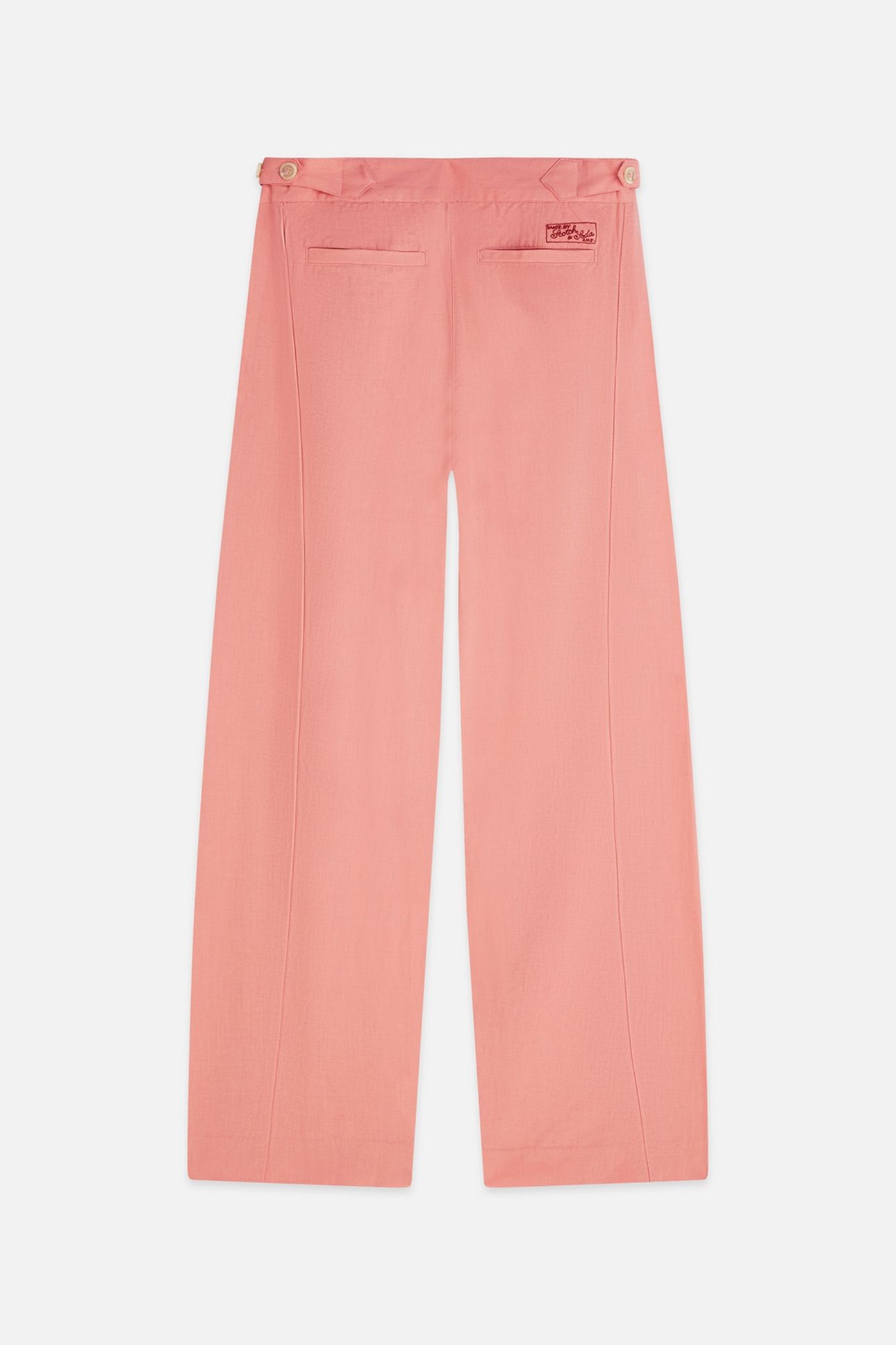 QUINN - MID RISE WIDE LEG LINEN COTTON PANTS CANYON CLAY 2