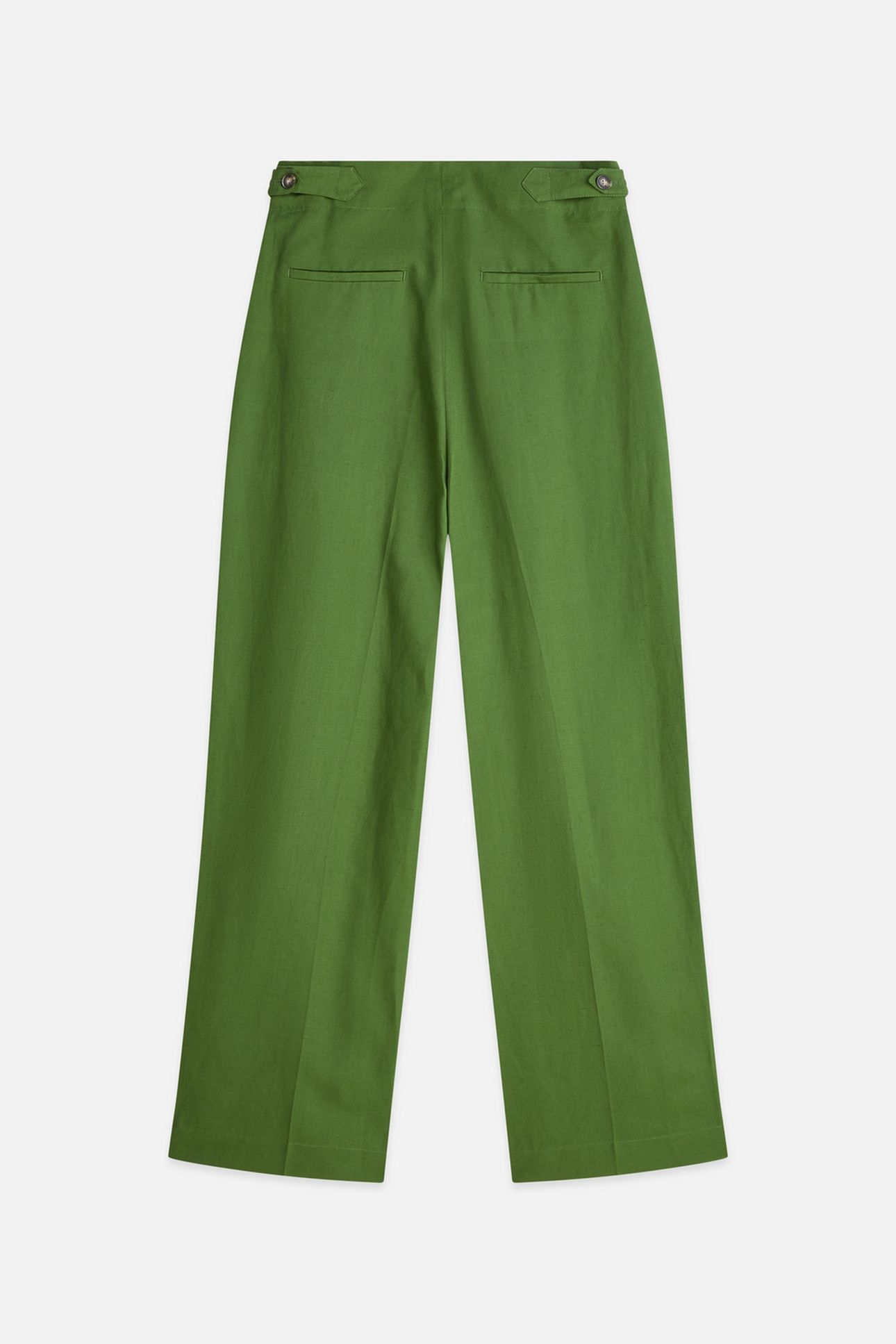 LOU - LYOCELL HIGH RISE WIDE LEG PANTS GARDEN GREEN 2
