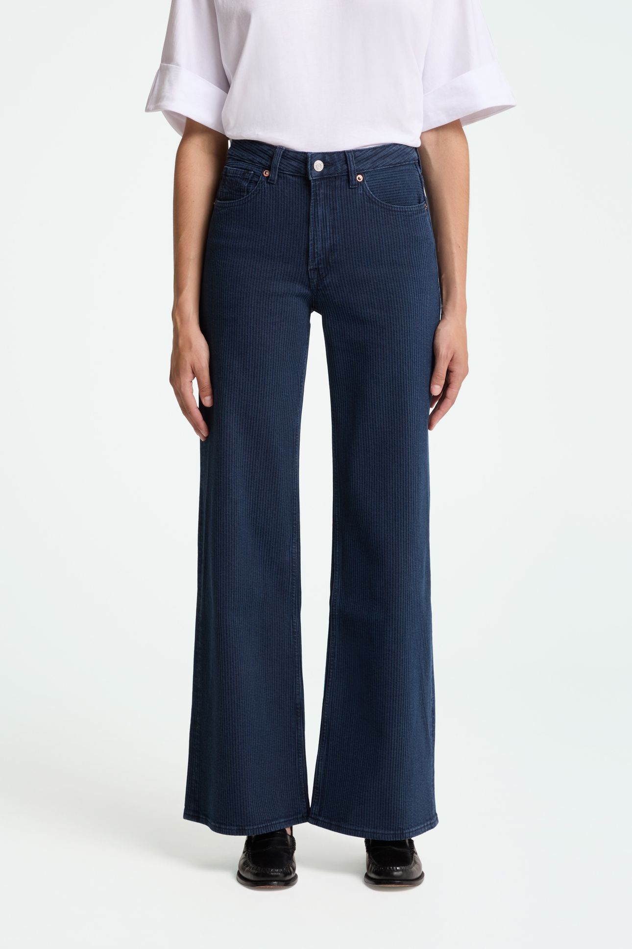 JANE PANTS MID INDIGO CORD 2