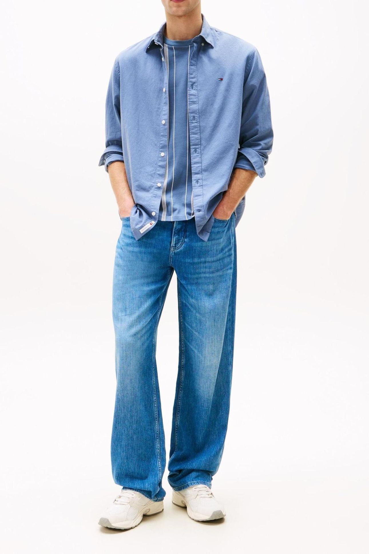 TJM REG LINEN BLEND BLUE MOMENT 2