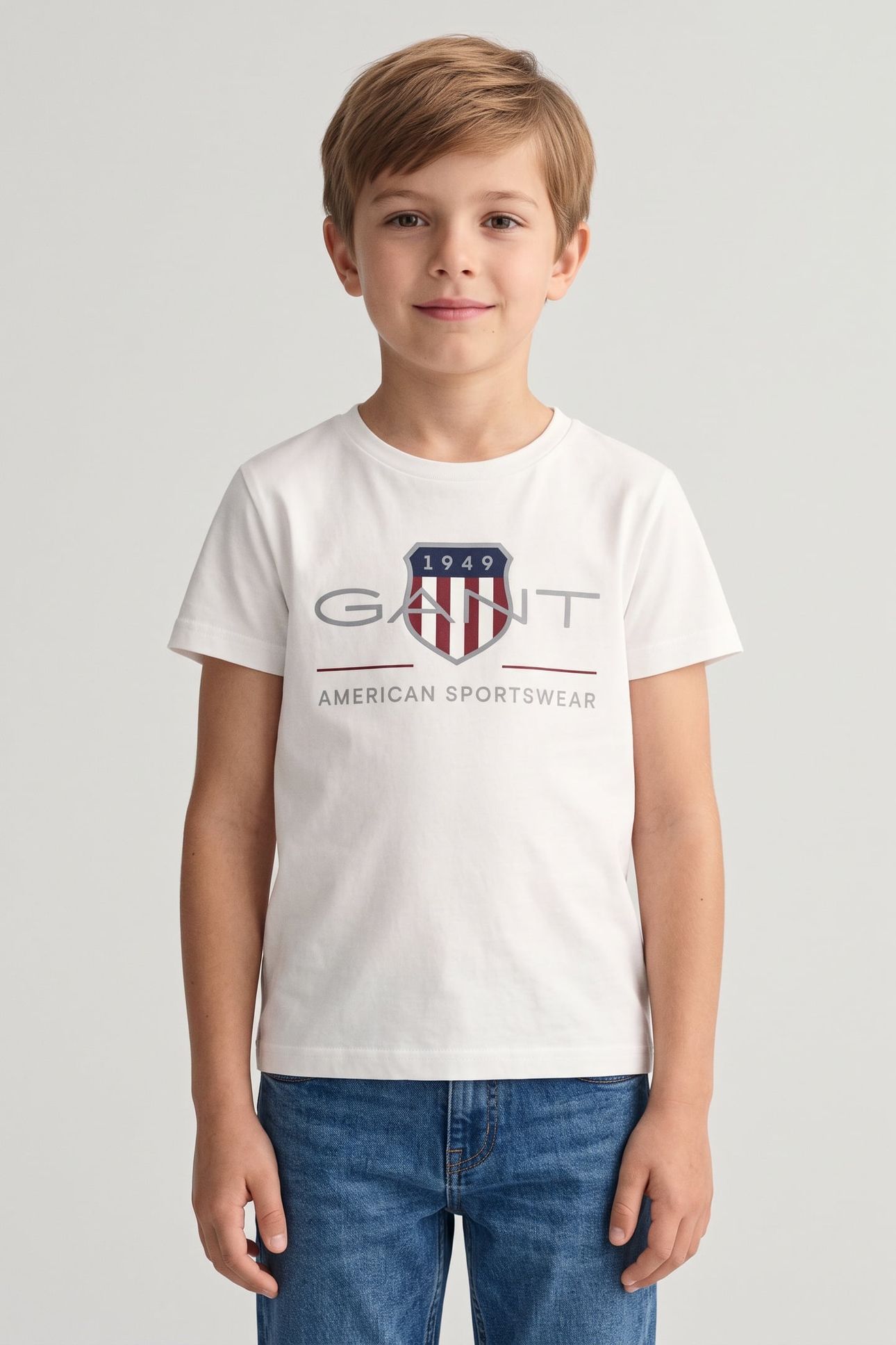 TEEN UNISEX ARCHIVE SHIELD SS T-SHIRT WHITE 1