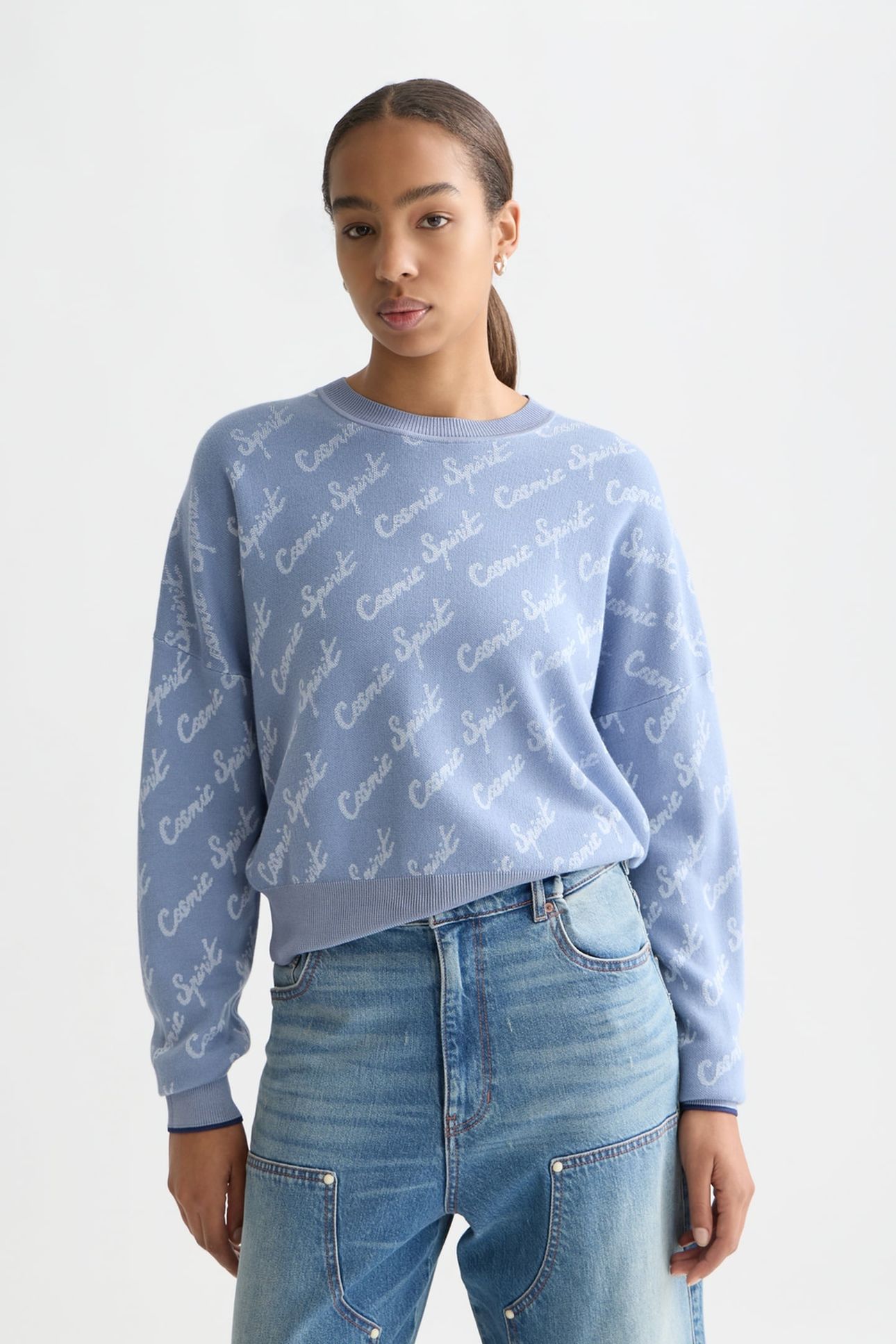 JACQUARD RELAXED PULLOVER INFINITY 1